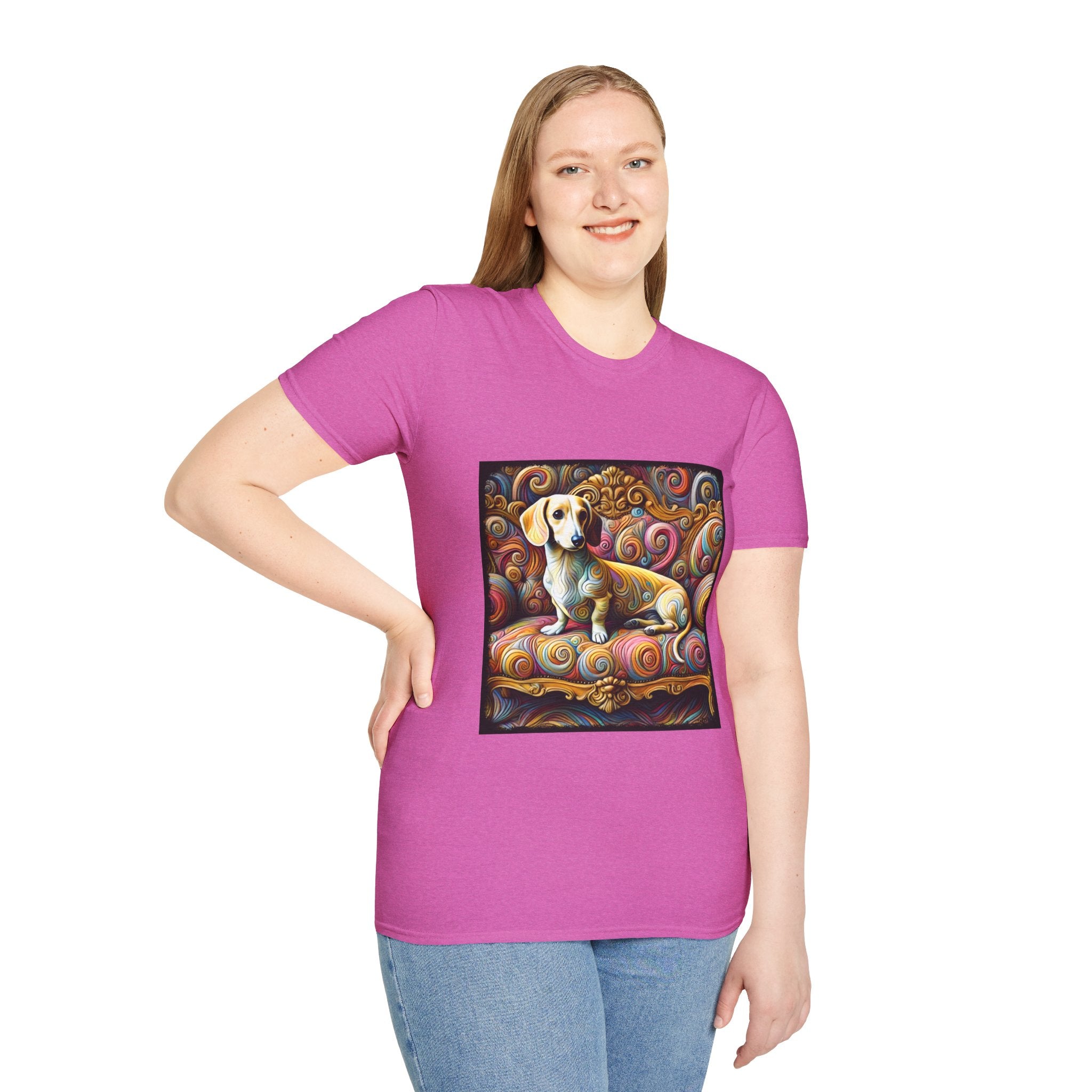 Dachshund Exquisite Swirl | Unisex Dog T-Shirt