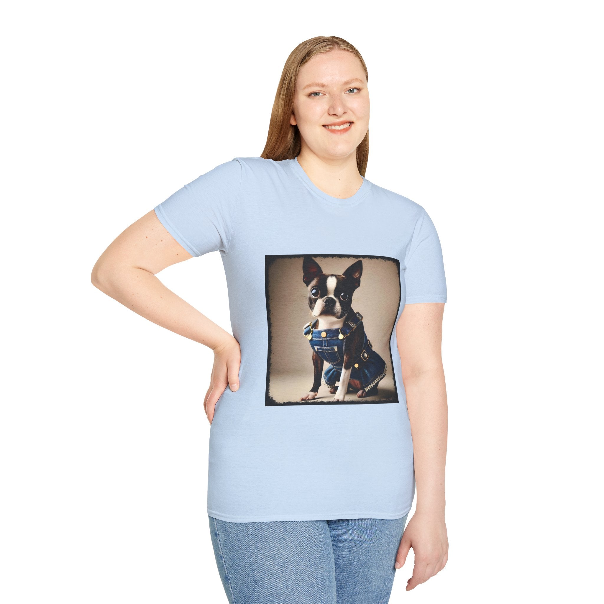 Boston Terrier Jean Dream | Unisex Dog T-Shirt
