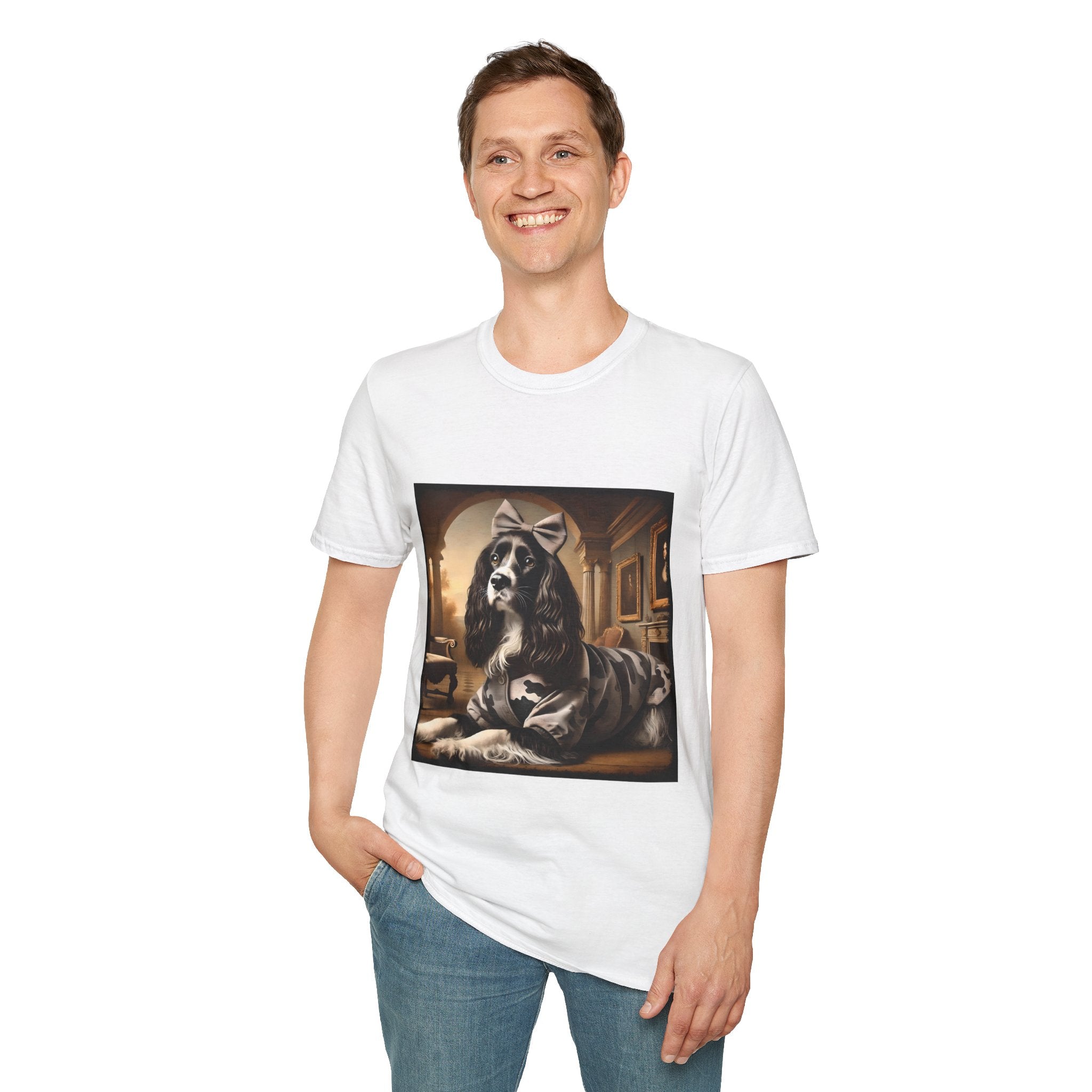 English Springer Spaniel Camo Cutie | Unisex Dog T-Shirt