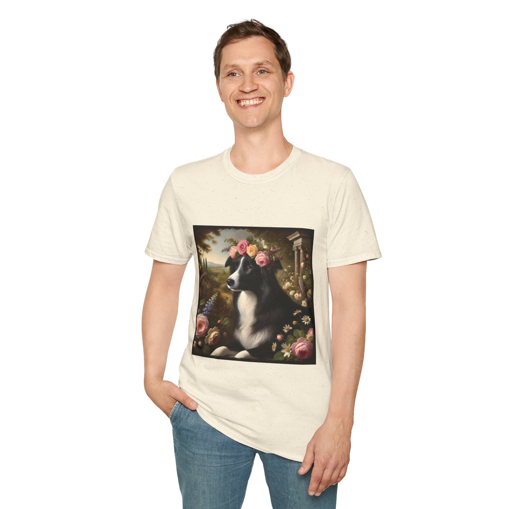 Border Collie Divine Garden | Unisex Dog T-Shirt