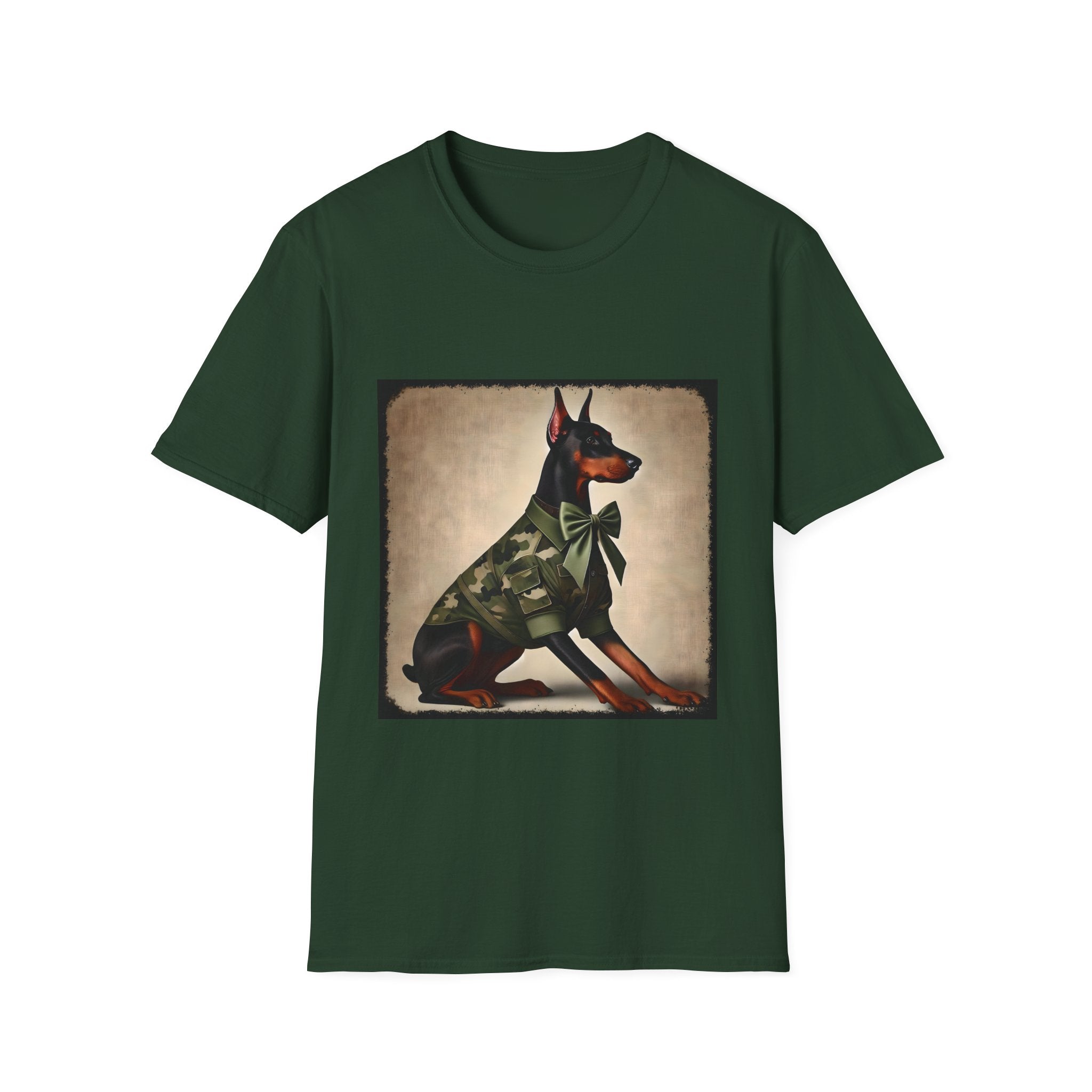 Doberman Pinscher Camo Cutie | Unisex Dog T-Shirt
