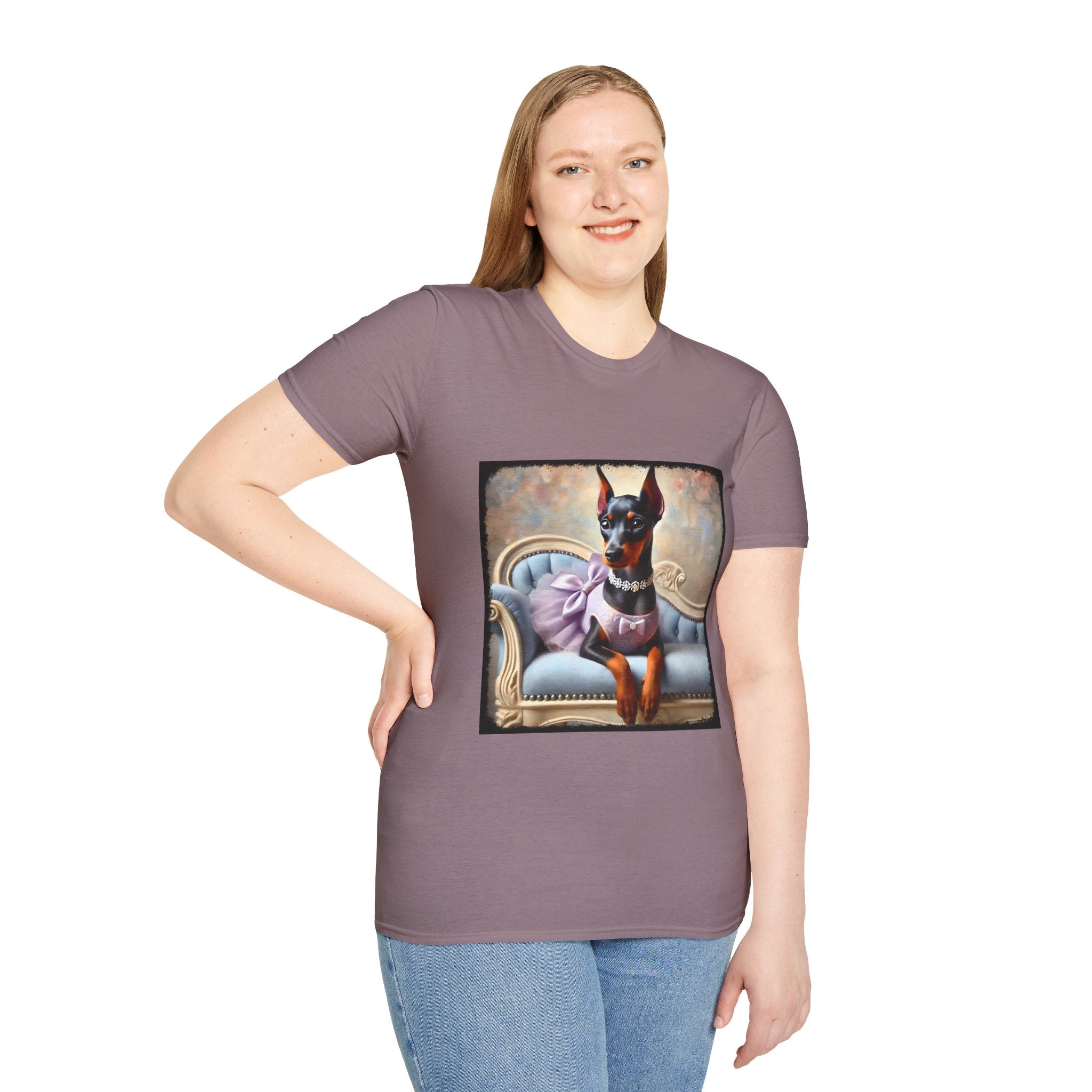 Doberman Pinscher Purple Princess Classic | Unisex Dog T-Shirt