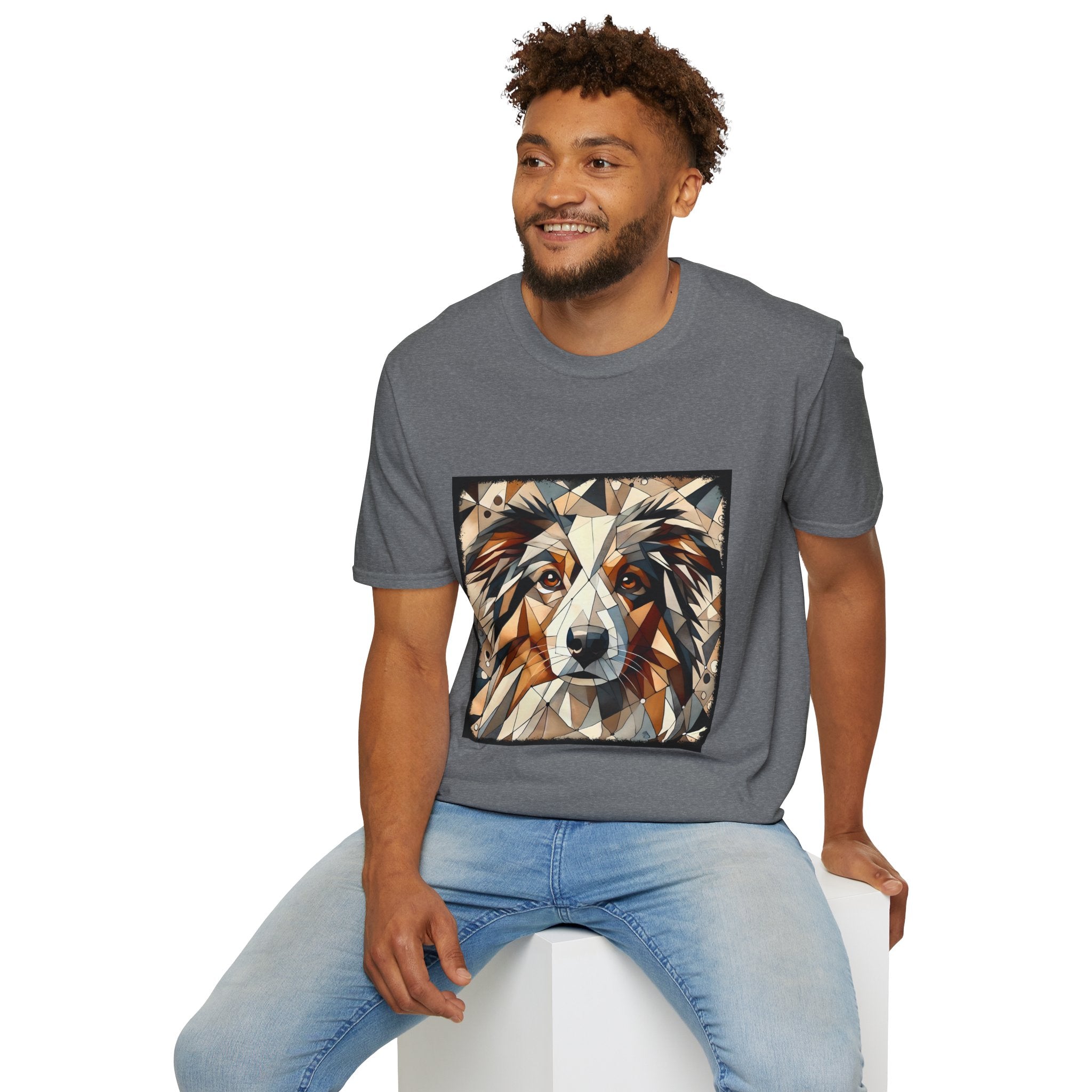 Australian Shepherd Warm Geometric | Unisex Dog T-Shirt