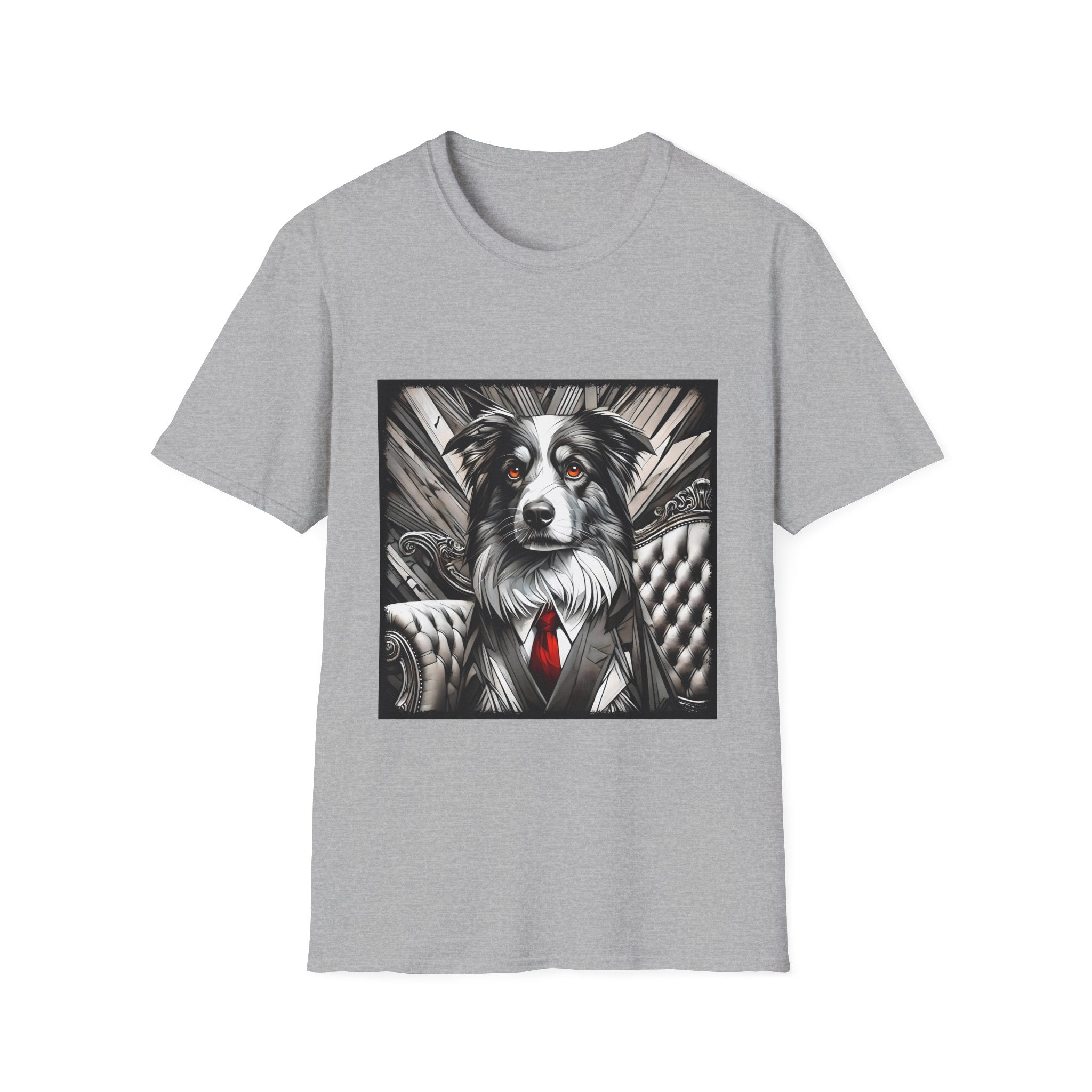 Australian Shepherd B&W Bold Eyes | Unisex Dog T-Shirt