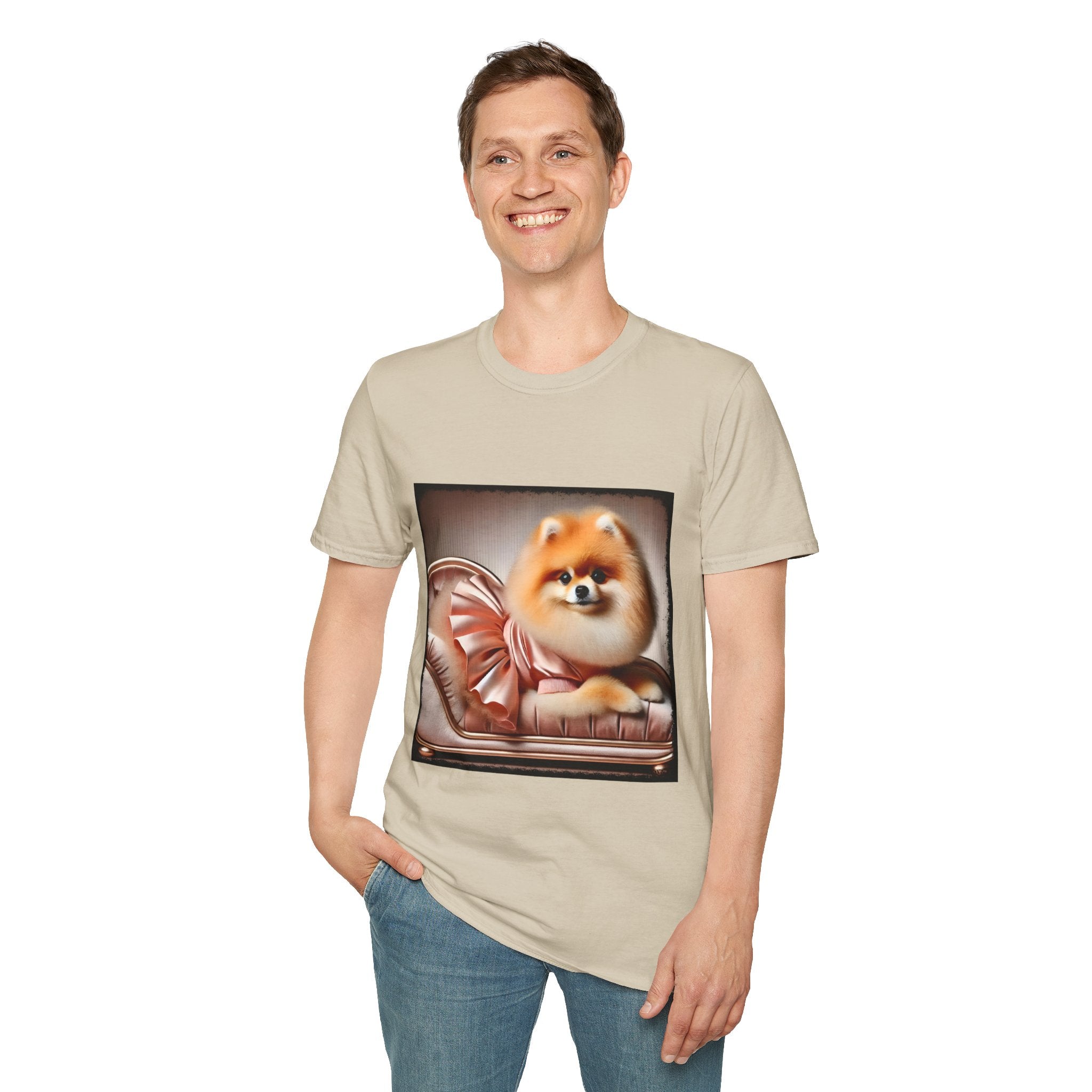 Pomeranian Peach Princess | Unisex Dog T-Shirt