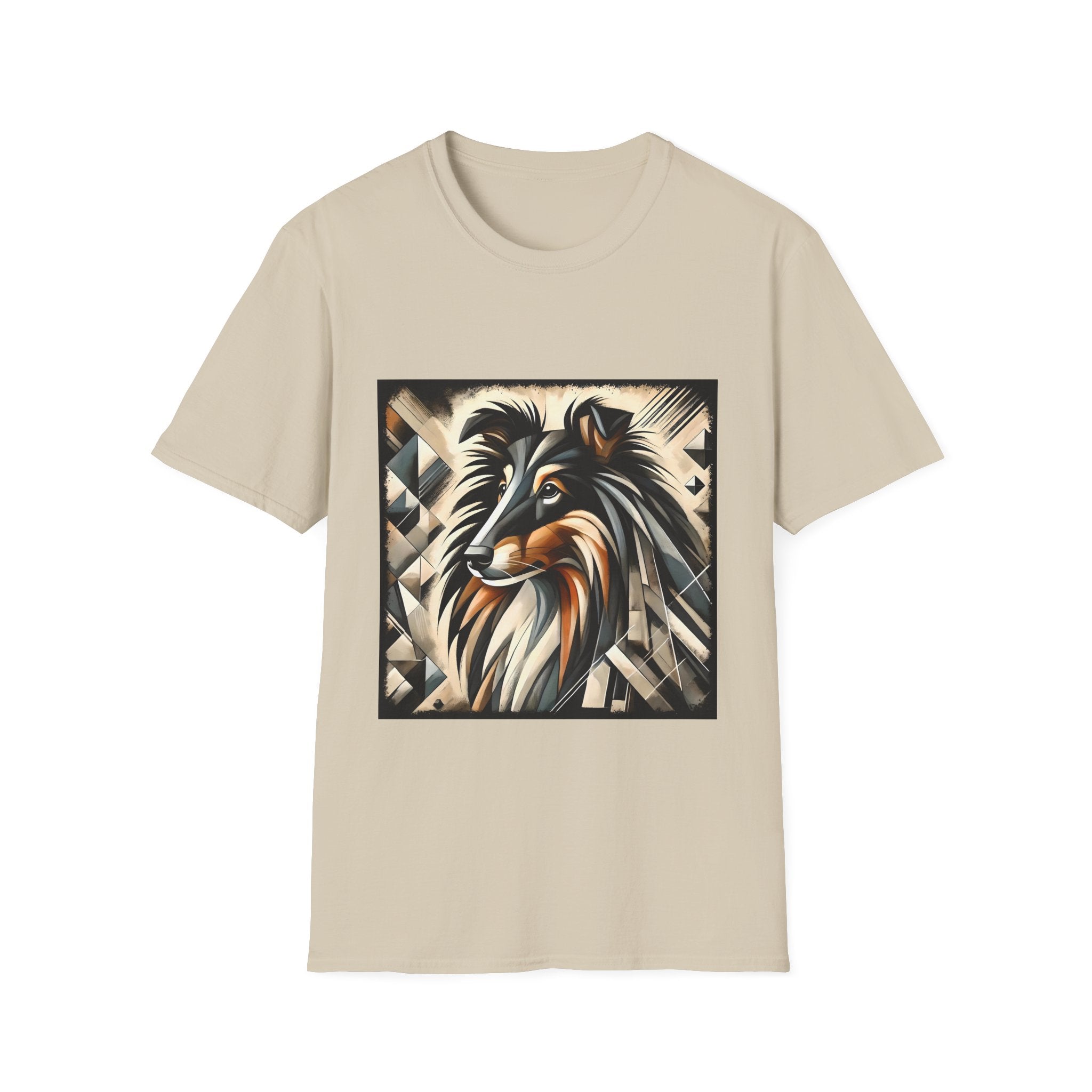 Collie Bold Geometric | Unisex Dog T-Shirt