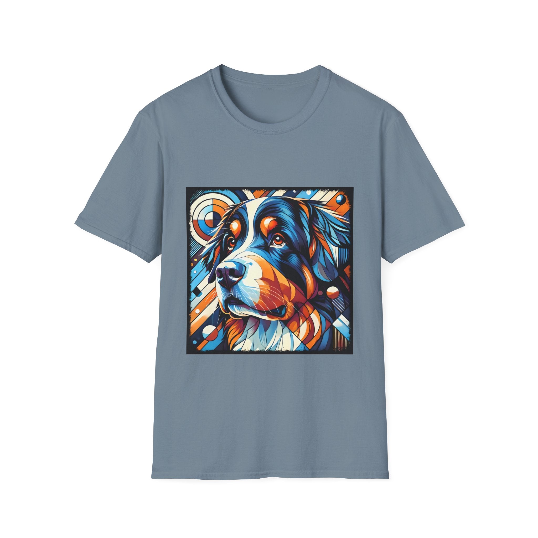 Bernese Mountain Dog Bold Geometric | Unisex Dog T-Shirt