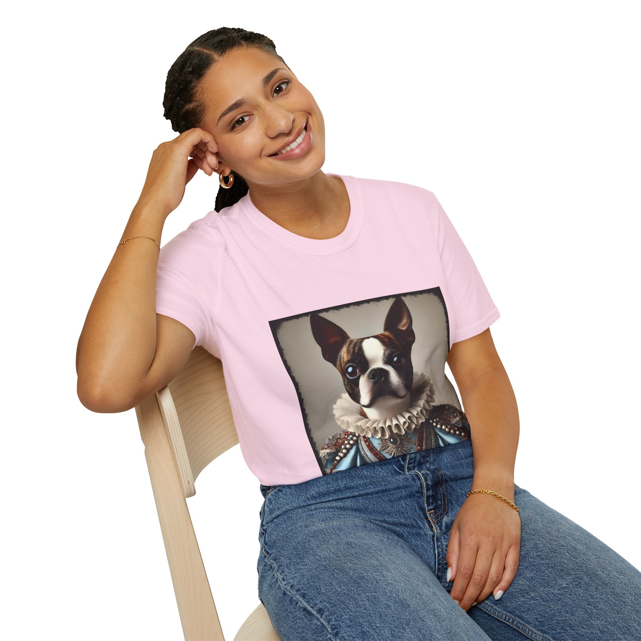 Boston Terrier Bougie Brindle | Unisex Dog T-Shirt