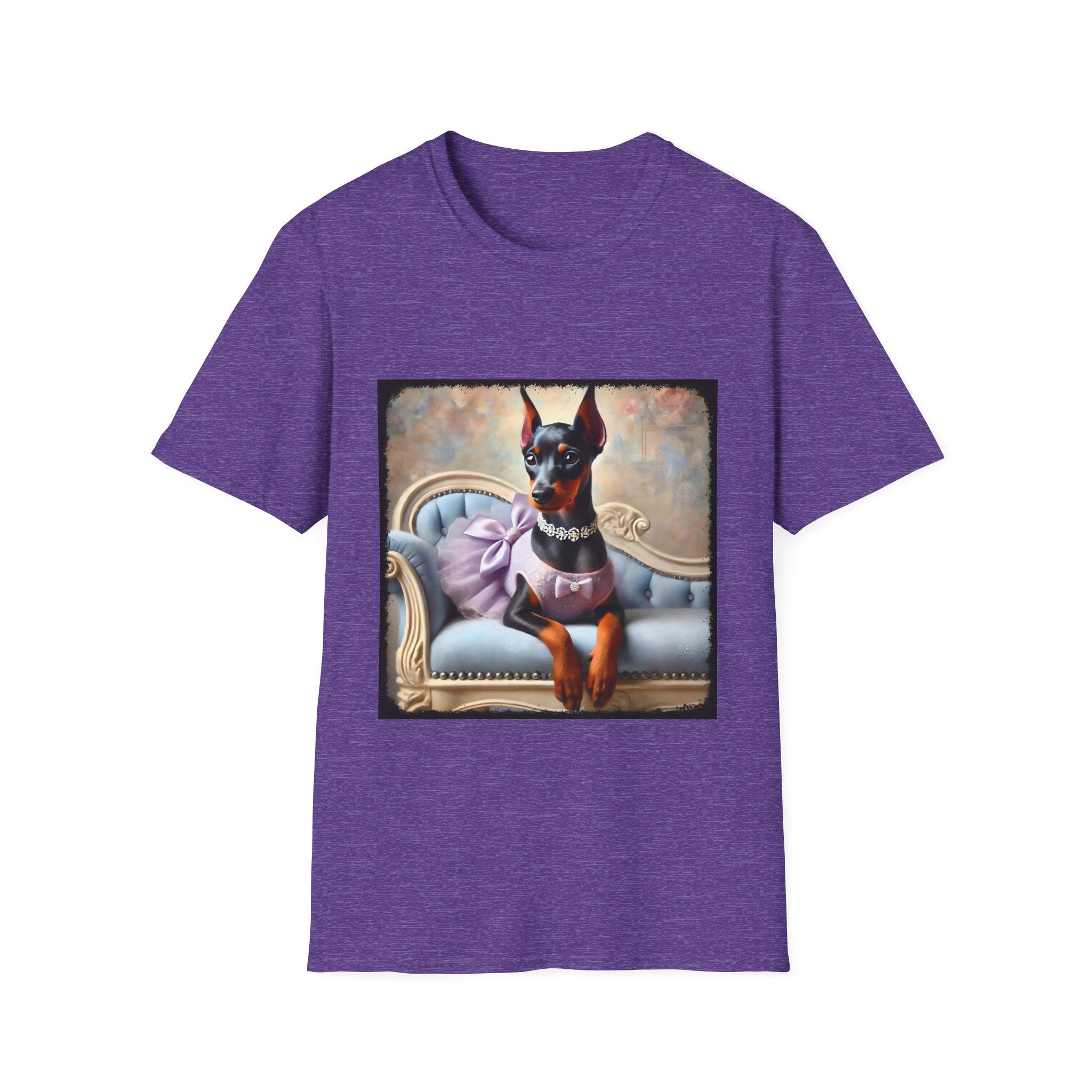 Doberman Pinscher Purple Princess Classic | Unisex Dog T-Shirt