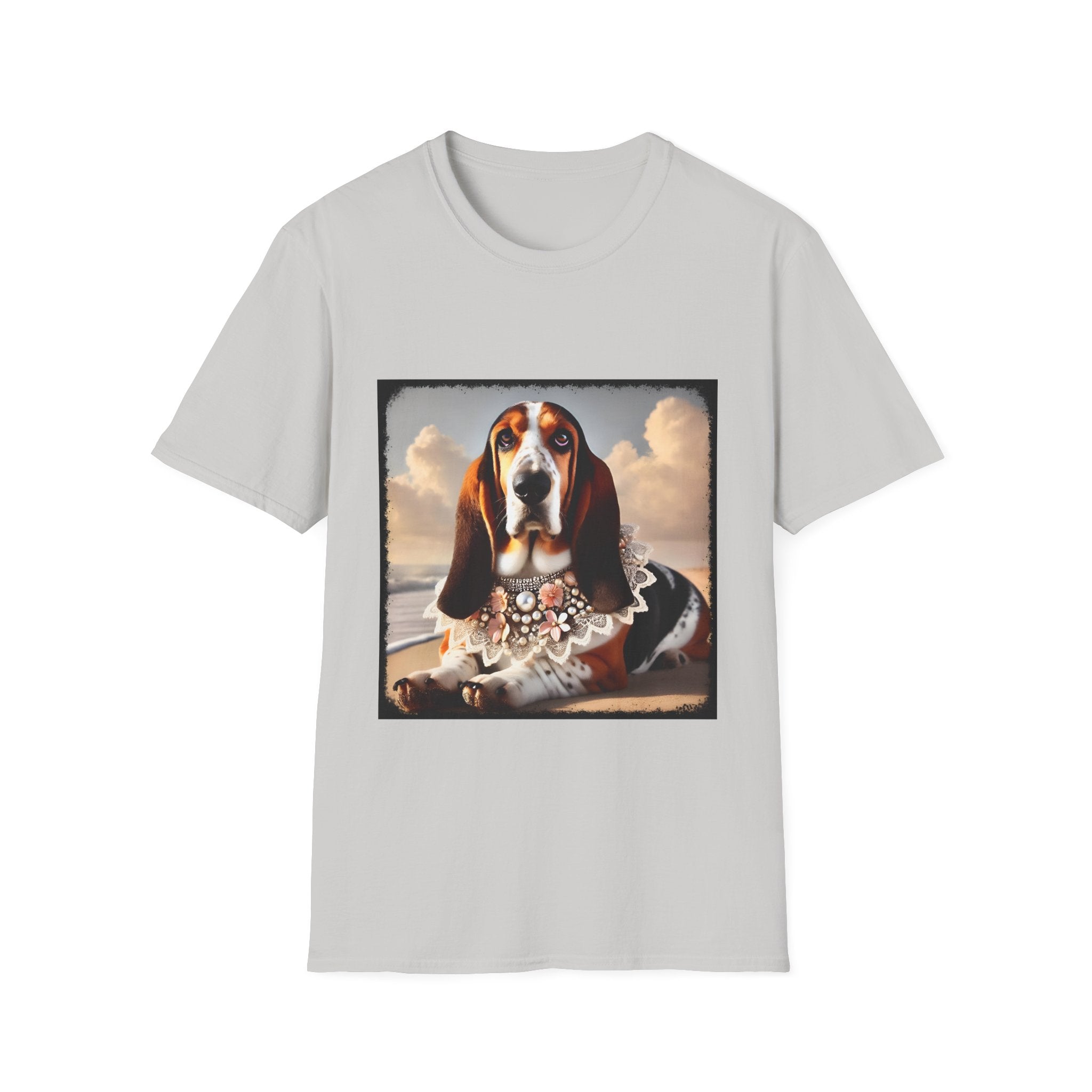 Basset Hound Beach Beauty | Unisex Dog T-Shirt
