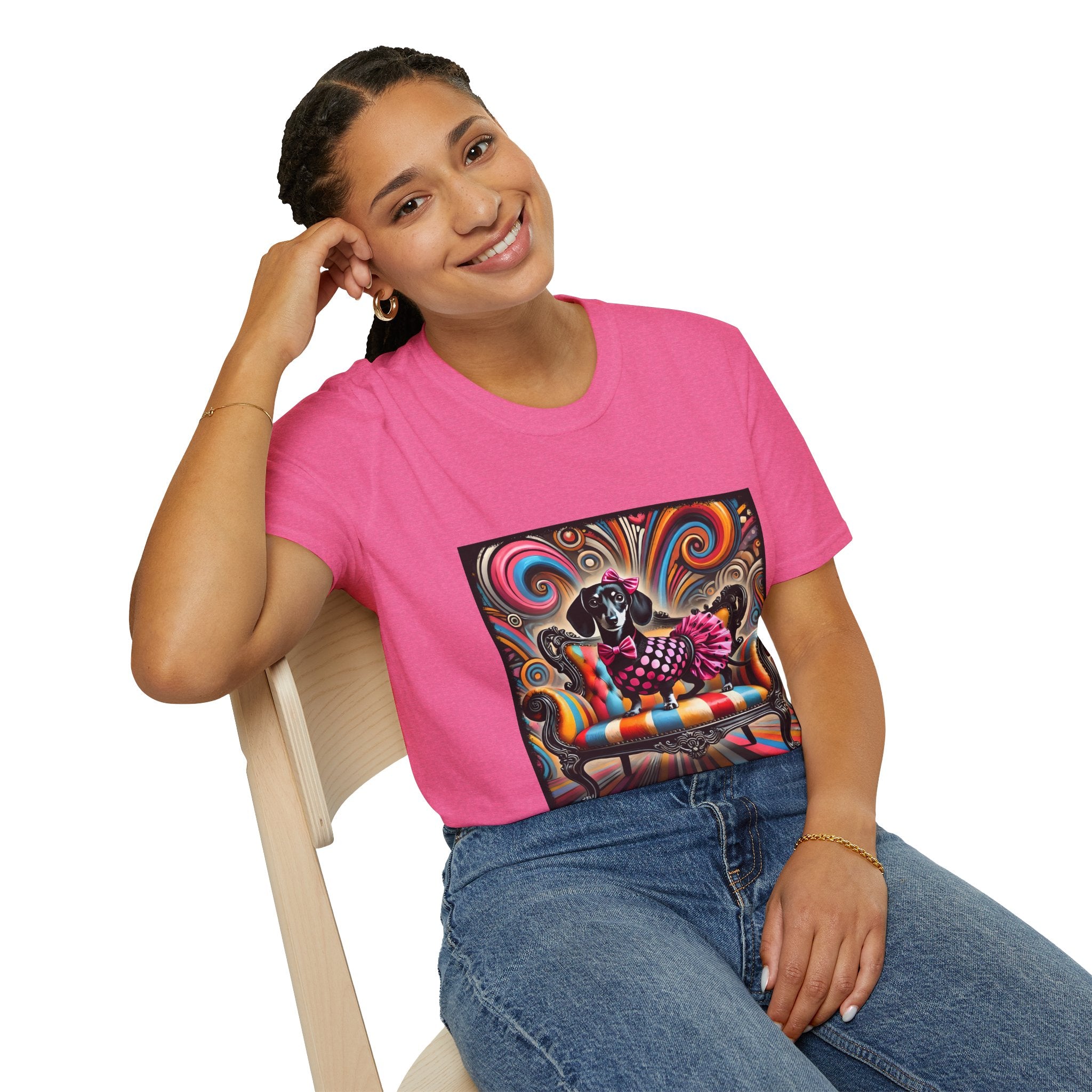 Dachshund Polka Dot Diva | Unisex Dog T-Shirt