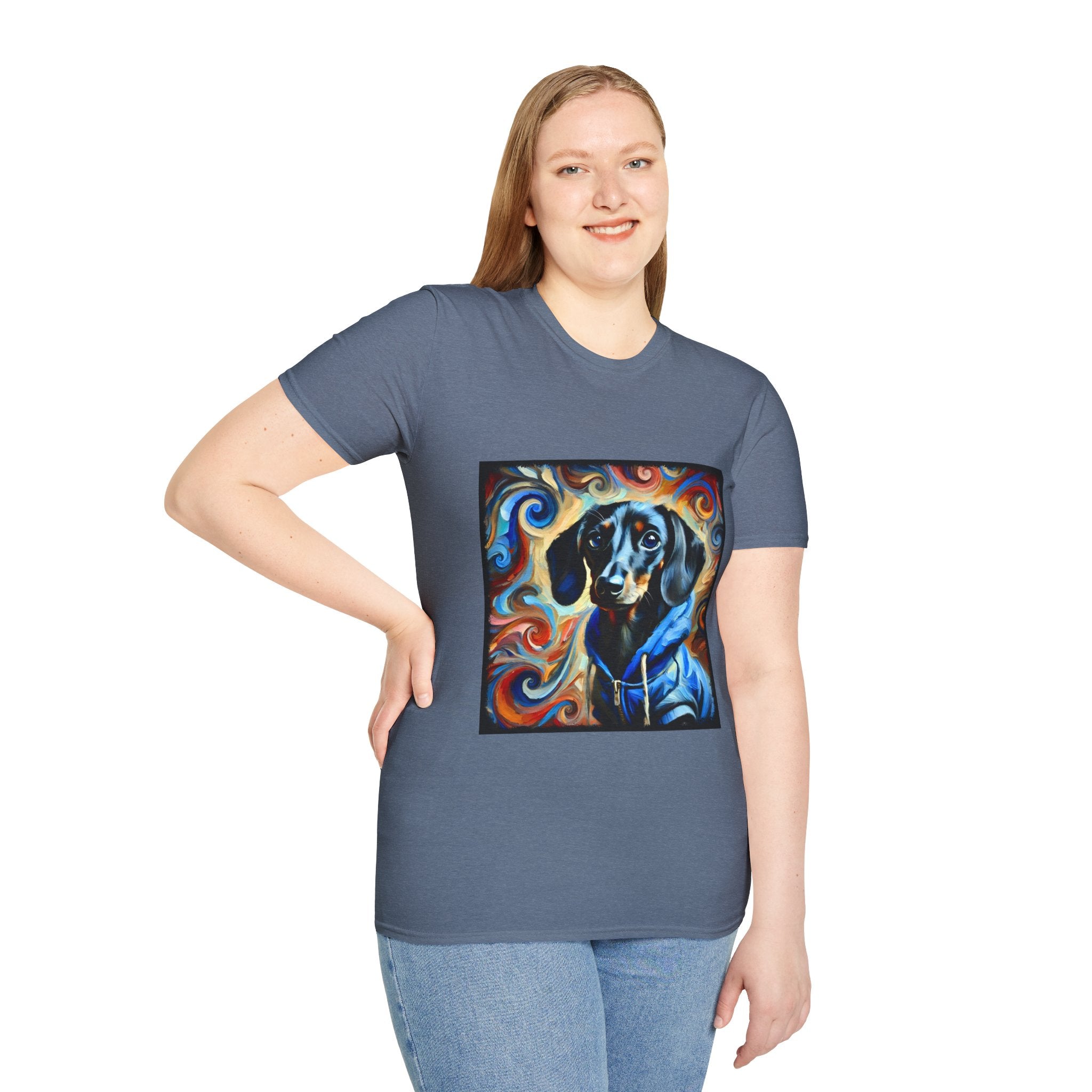 Dachshund Urban Edge Swirl | Unisex Dog T-Shirt
