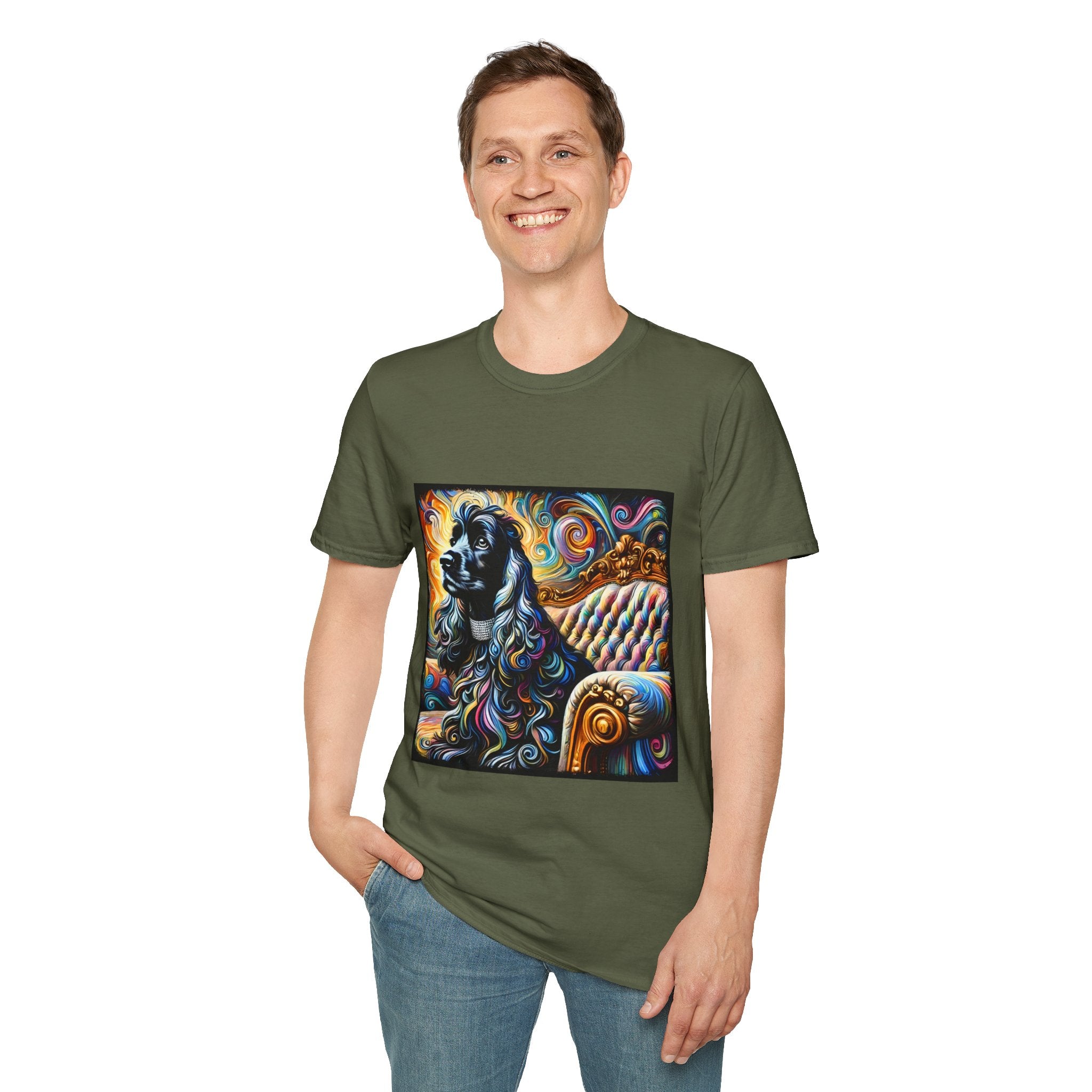 Cocker Spaniel Bold Swirl | Unisex Dog T-Shirt
