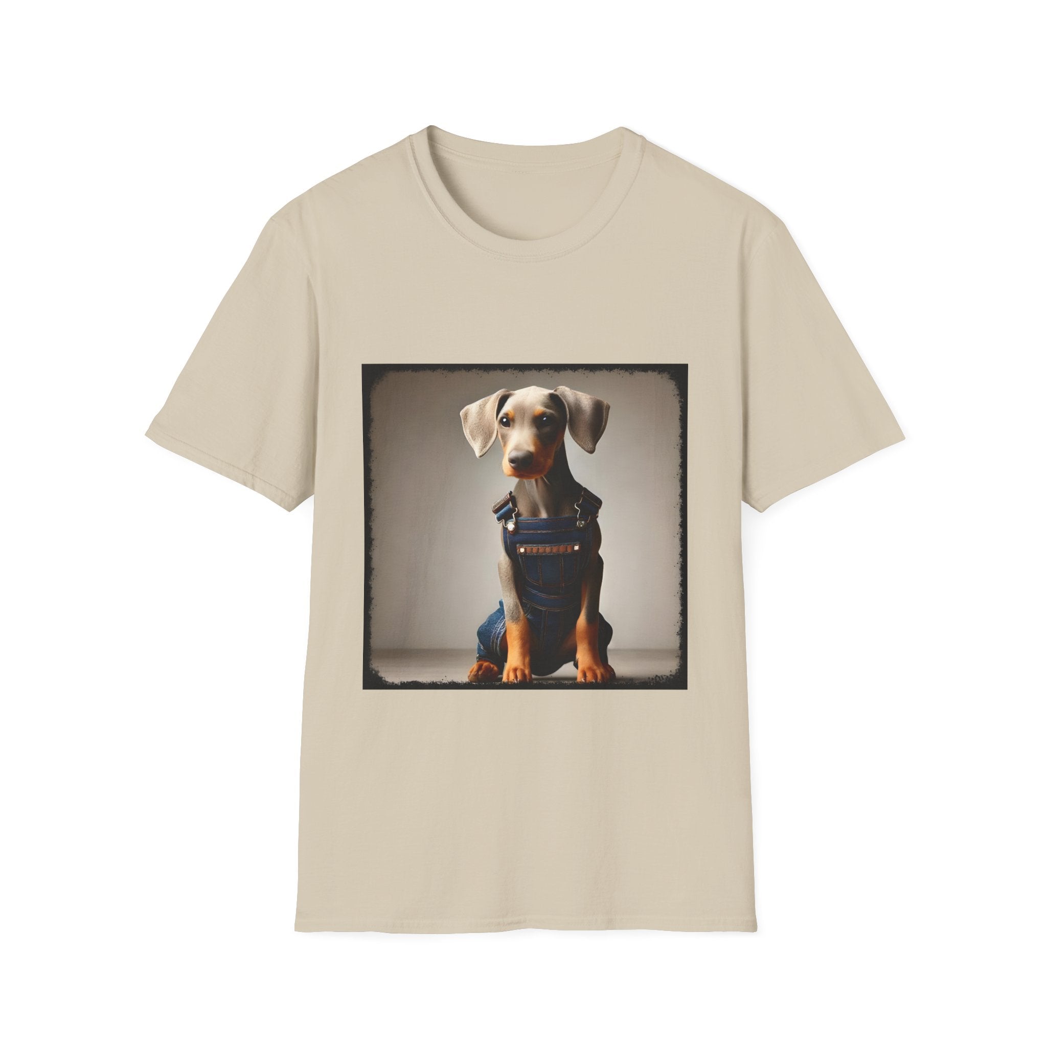 Doberman Pinscher Denim Dawg | Unisex Dog T-Shirt
