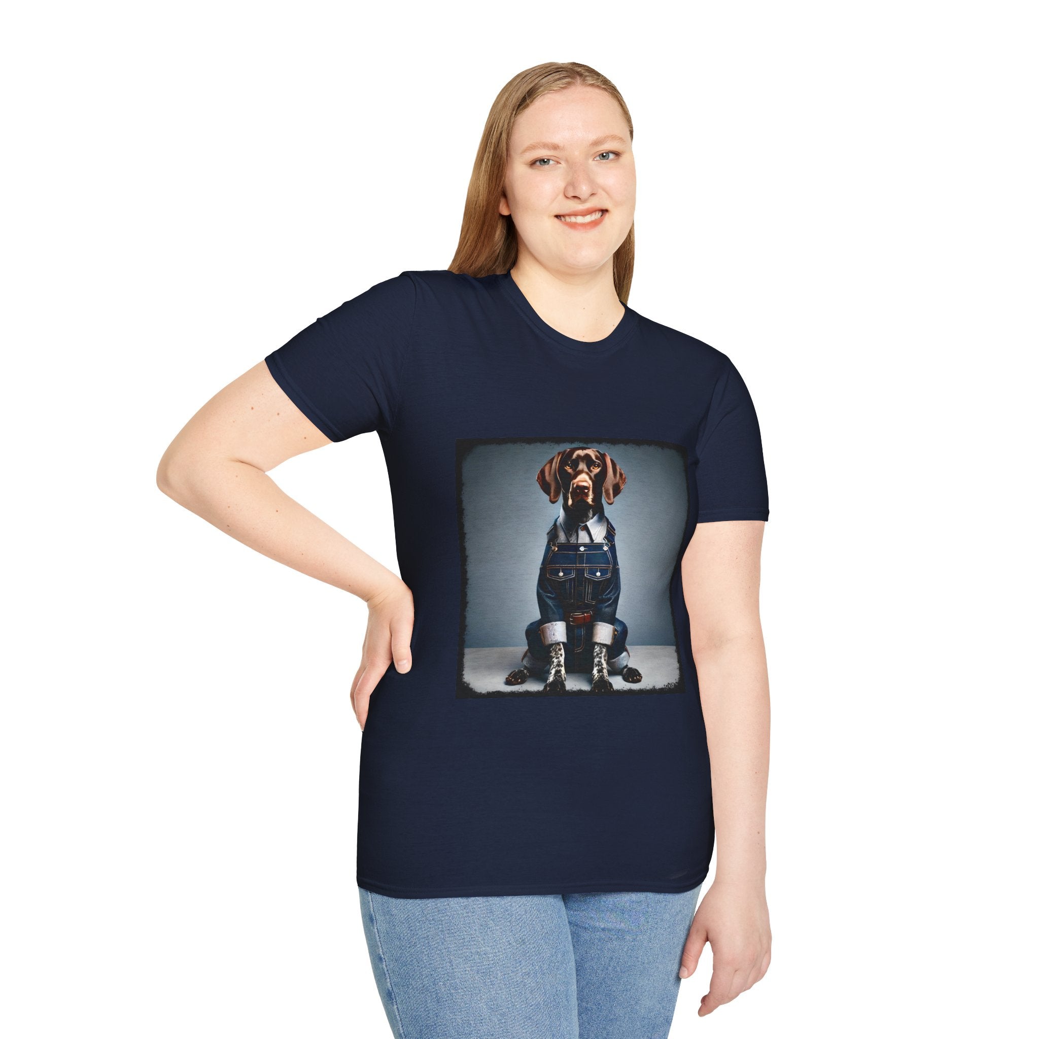 German Shorthaired Pointer Denim Dude | Unisex Dog T-Shirt