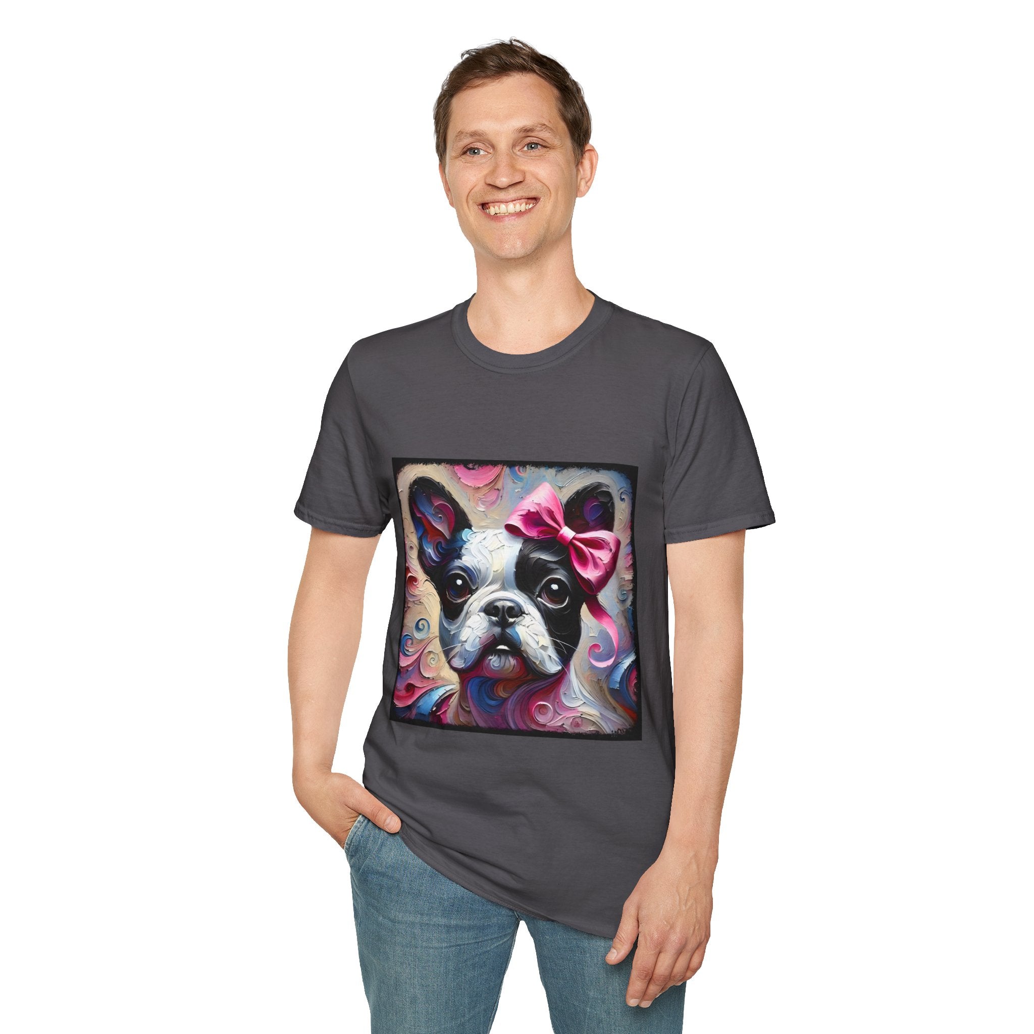French Bulldog Textured Swirl | Unisex Dog T-Shirt