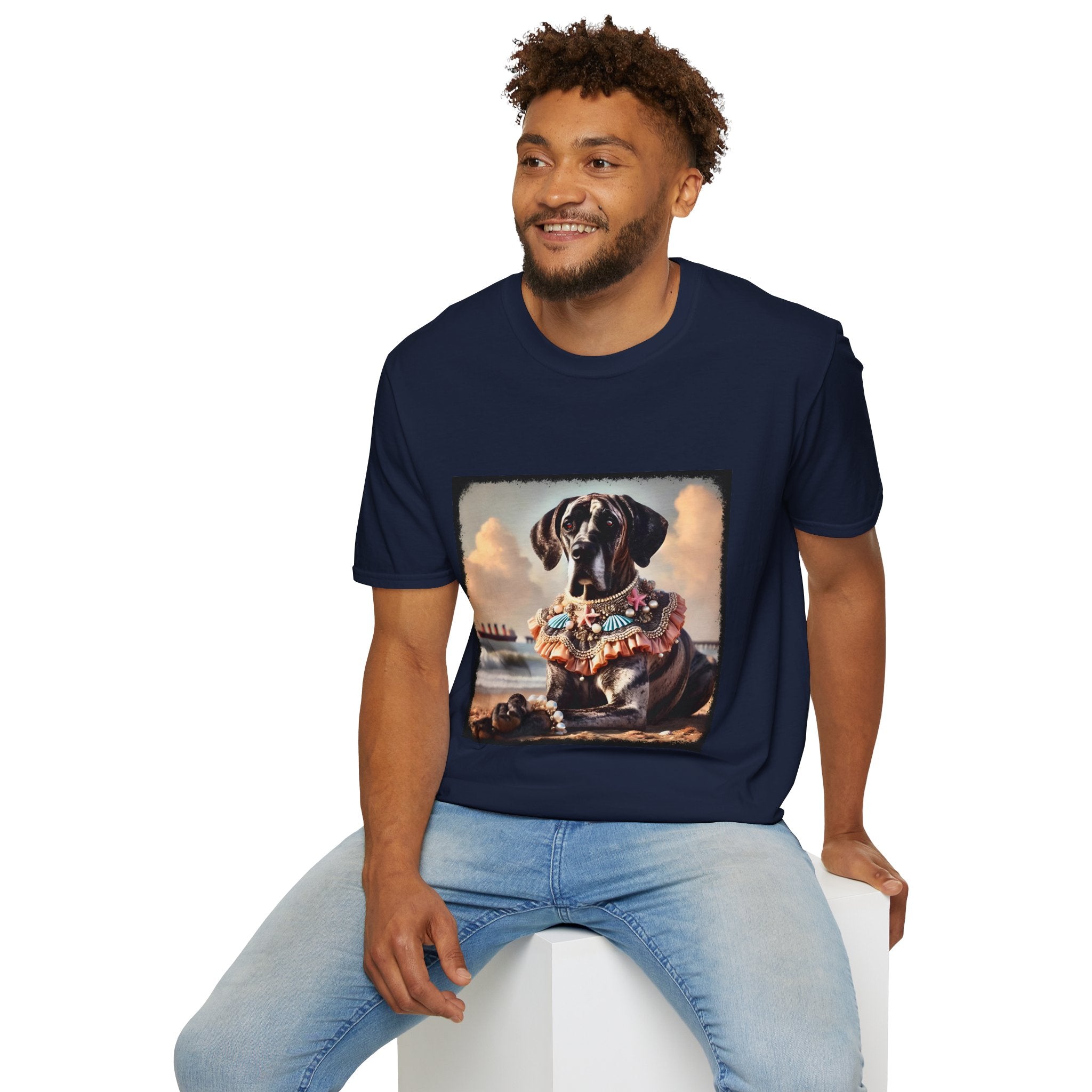 Great Dane Beach Brindle | Unisex Dog T-Shirt