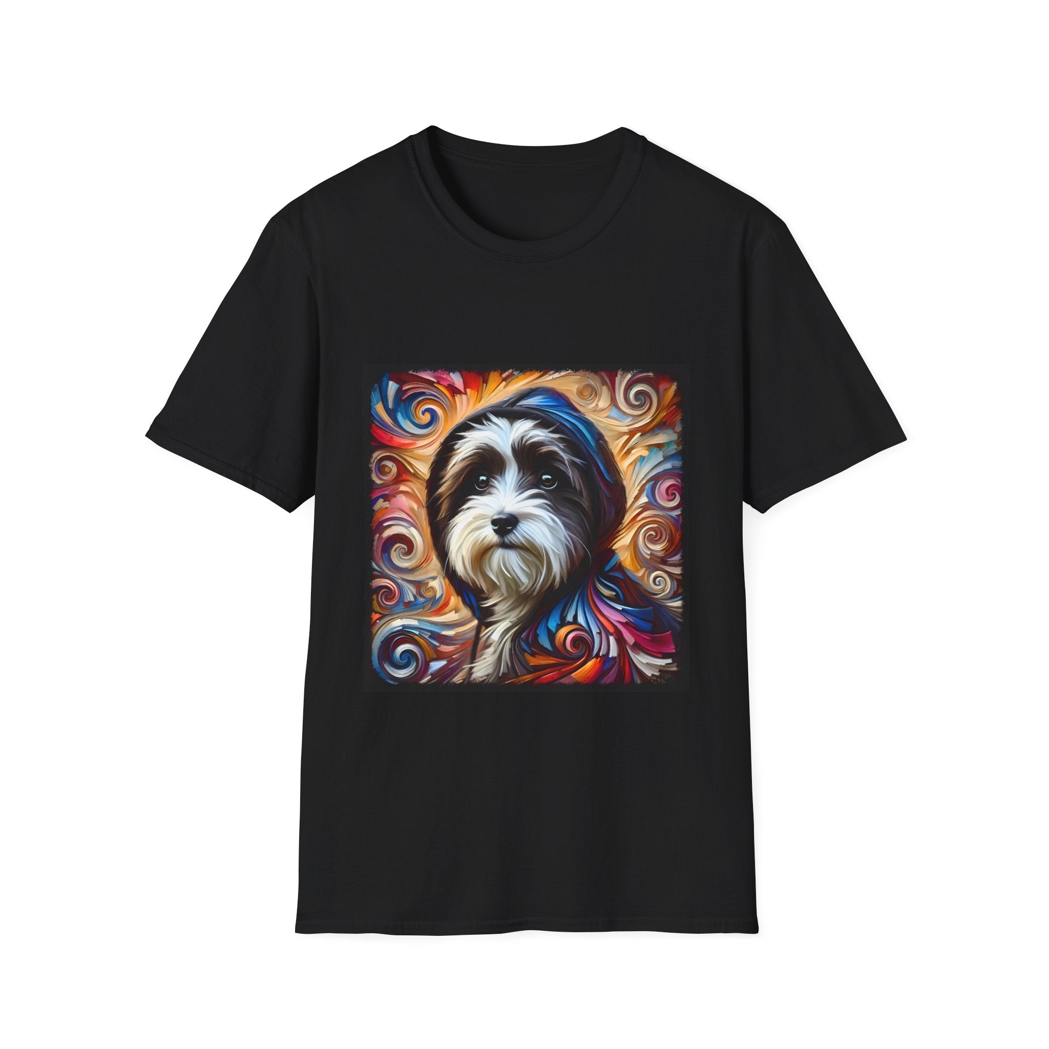 Havanese Relaxed Swirl |  Unisex Dog T-Shirt