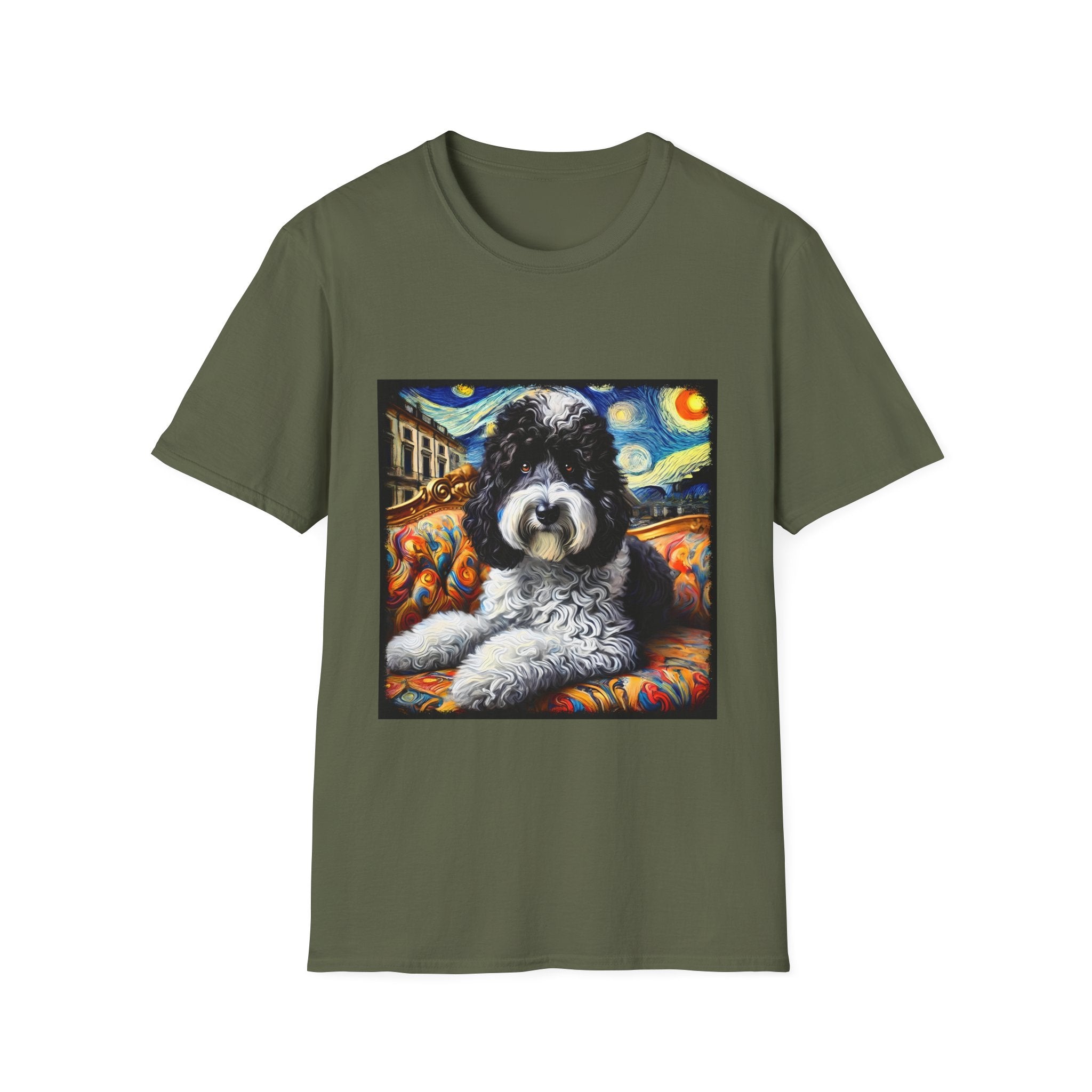 Sheepadoodle Starry Swirl | Unisex Dog T-Shirt