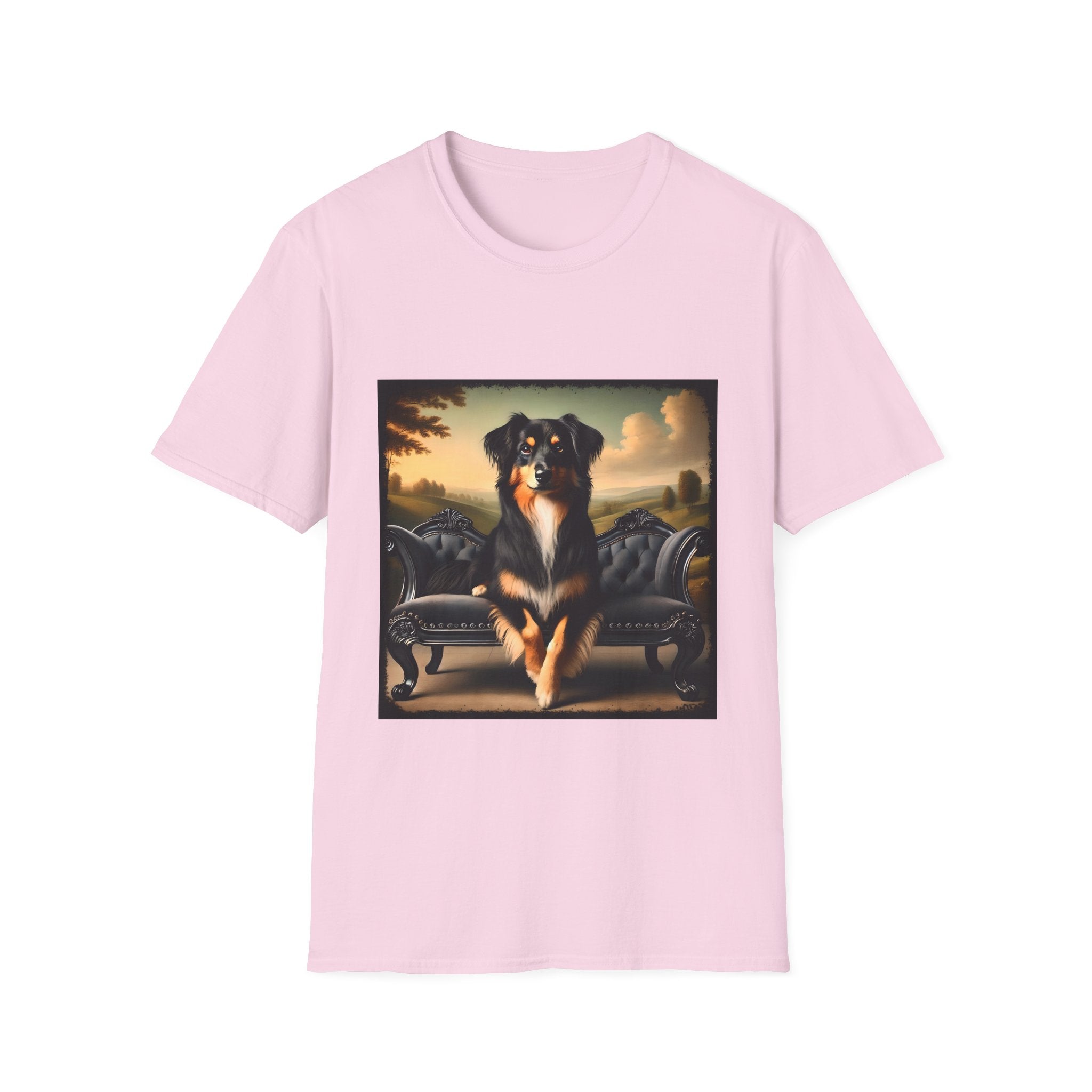 Miniature American Shepherd Poised Portrait | Unisex Dog T-Shirt