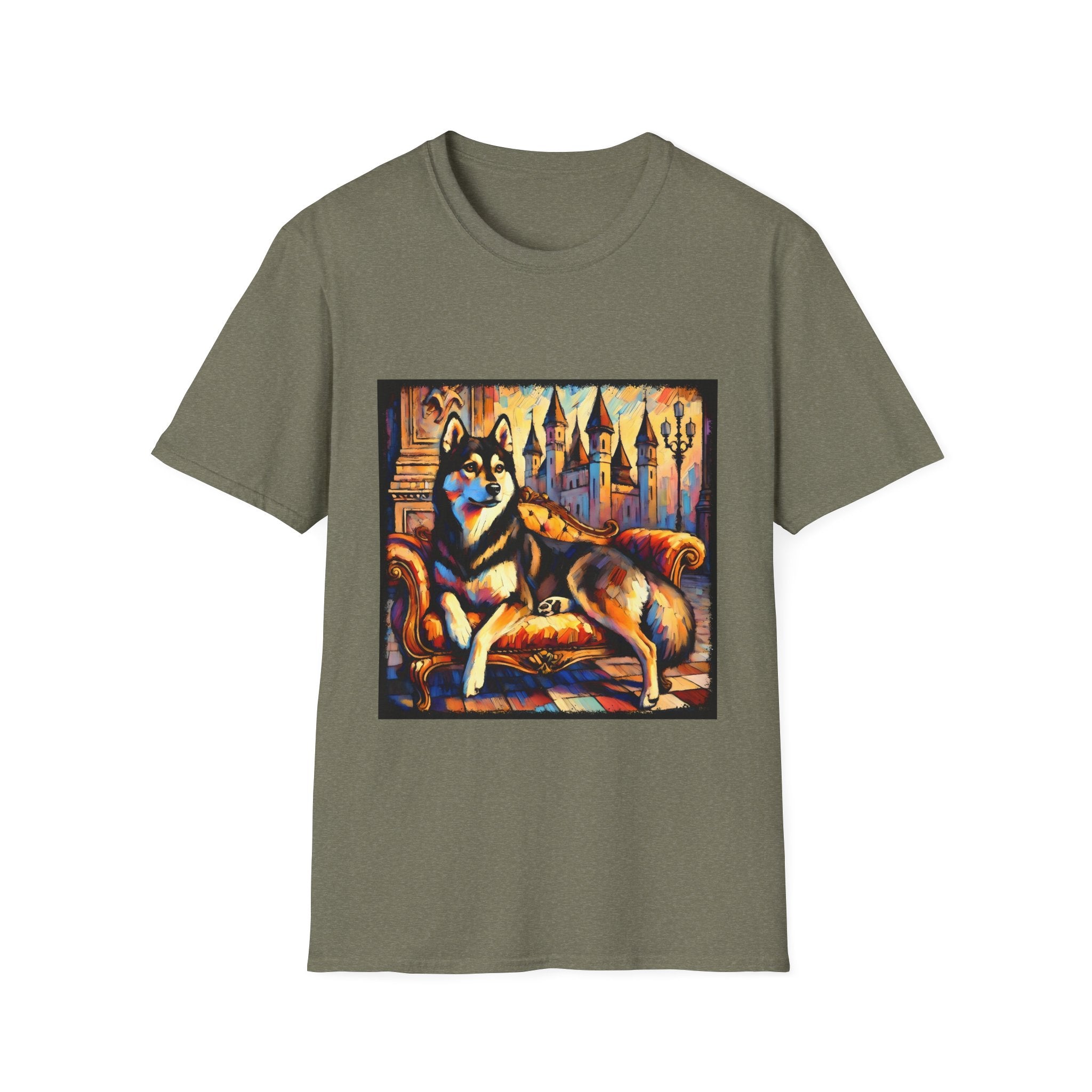 Siberian Husky Watercolor Classic | Unisex Dog T-Shirt