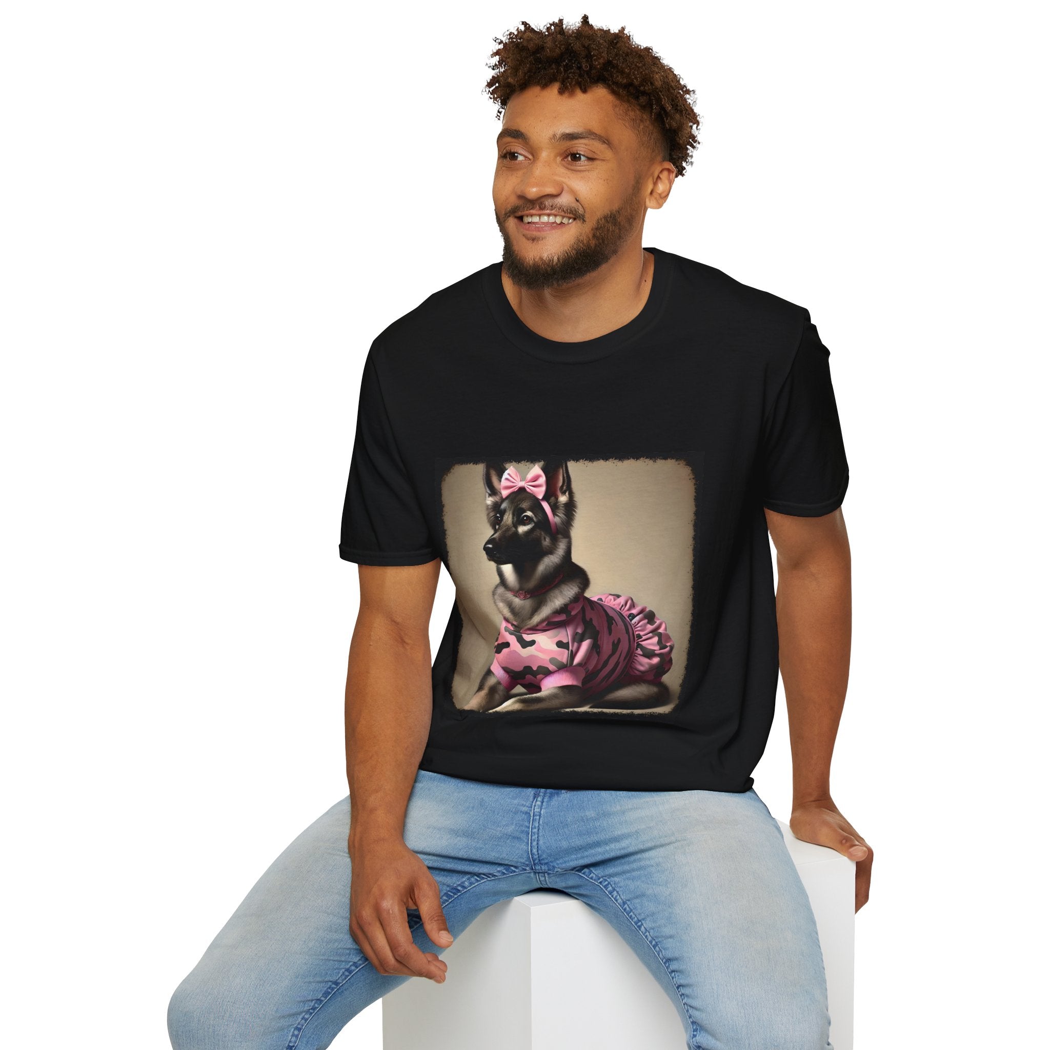 German Shepherd Camo Cutie II | Unisex Dog T-Shirt