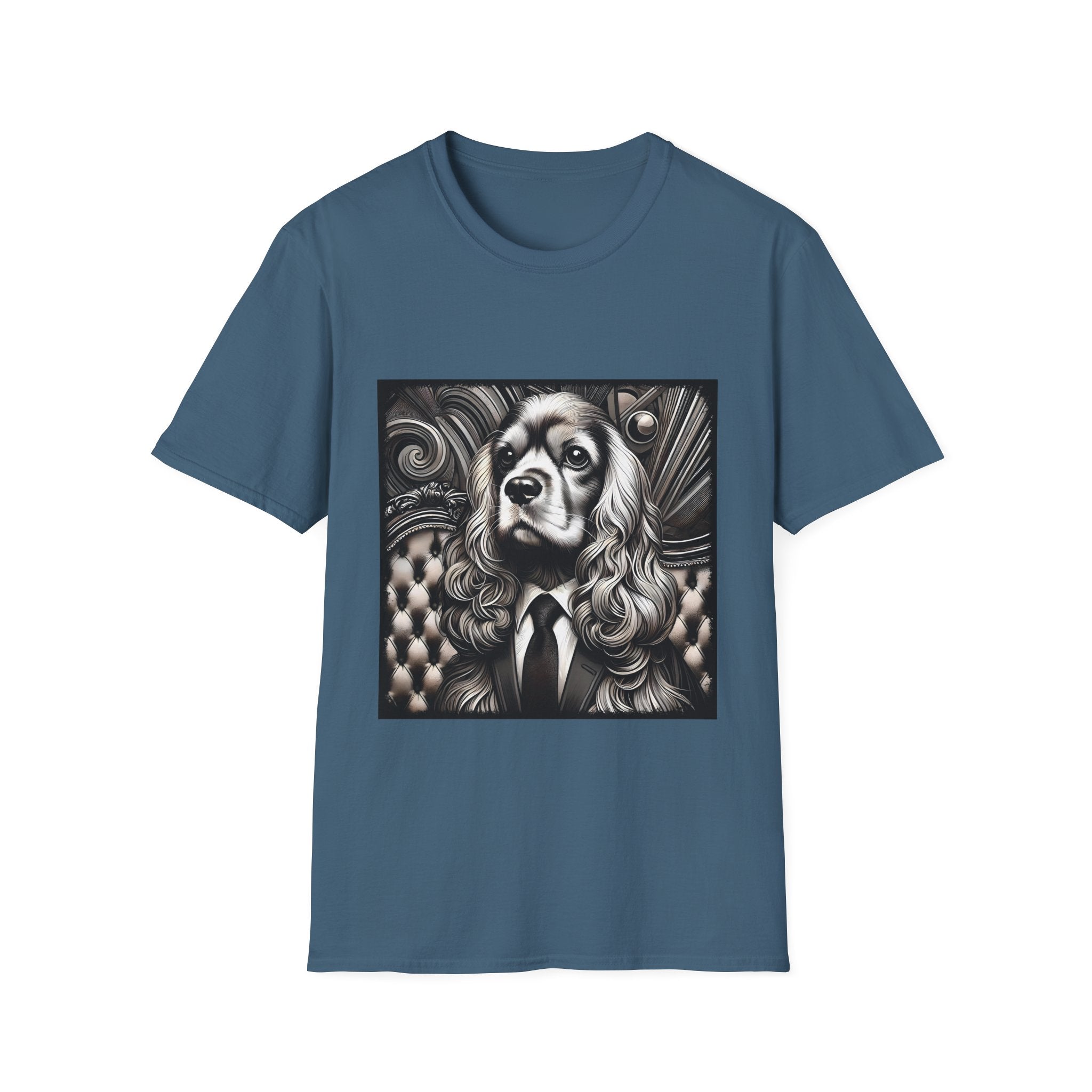 Cocker Spaniel B&W Gentleman | Unisex Dog T-Shirt