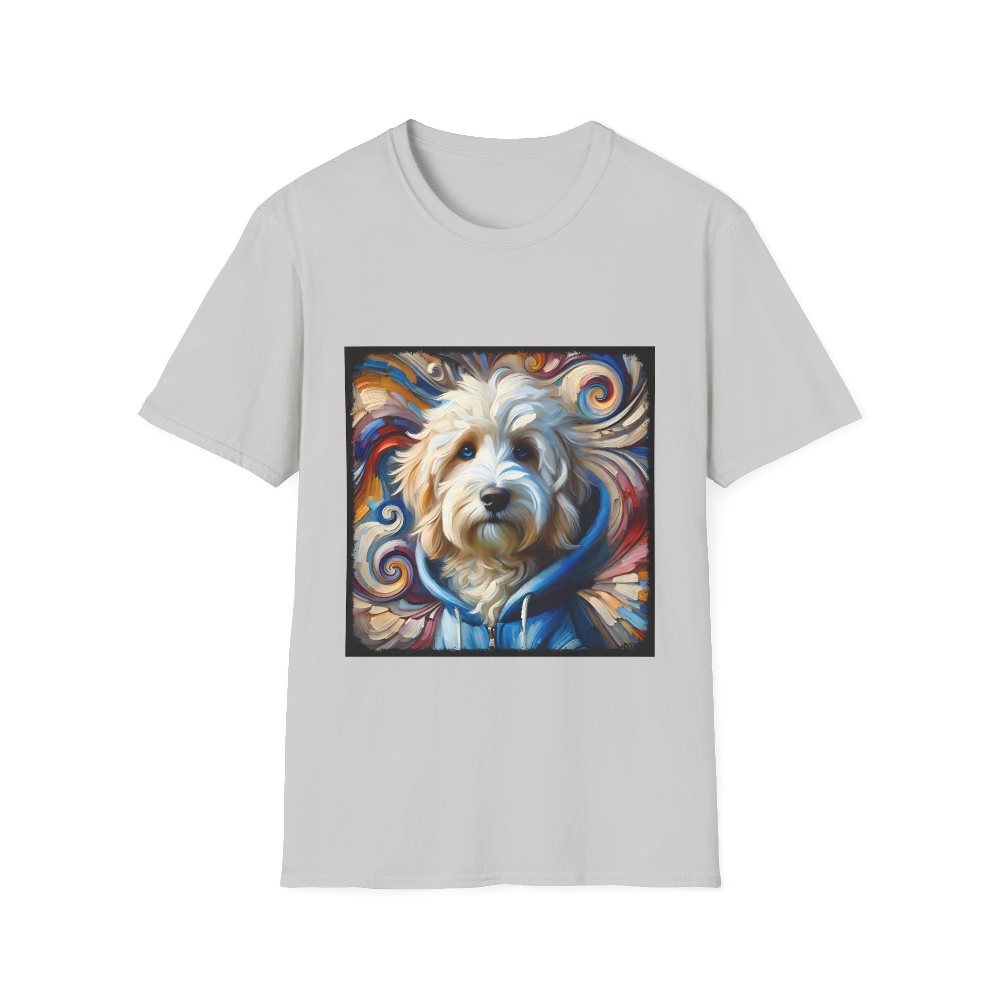 Sheepadoodle Blue Hoodie Swirl | Unisex Dog T-Shirt