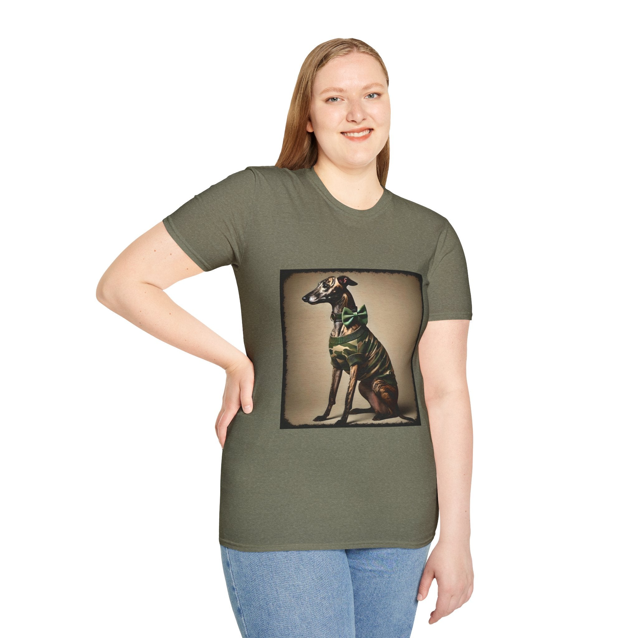Greyhound Brindle Camo Cutie | Unisex Dog T-Shirt
