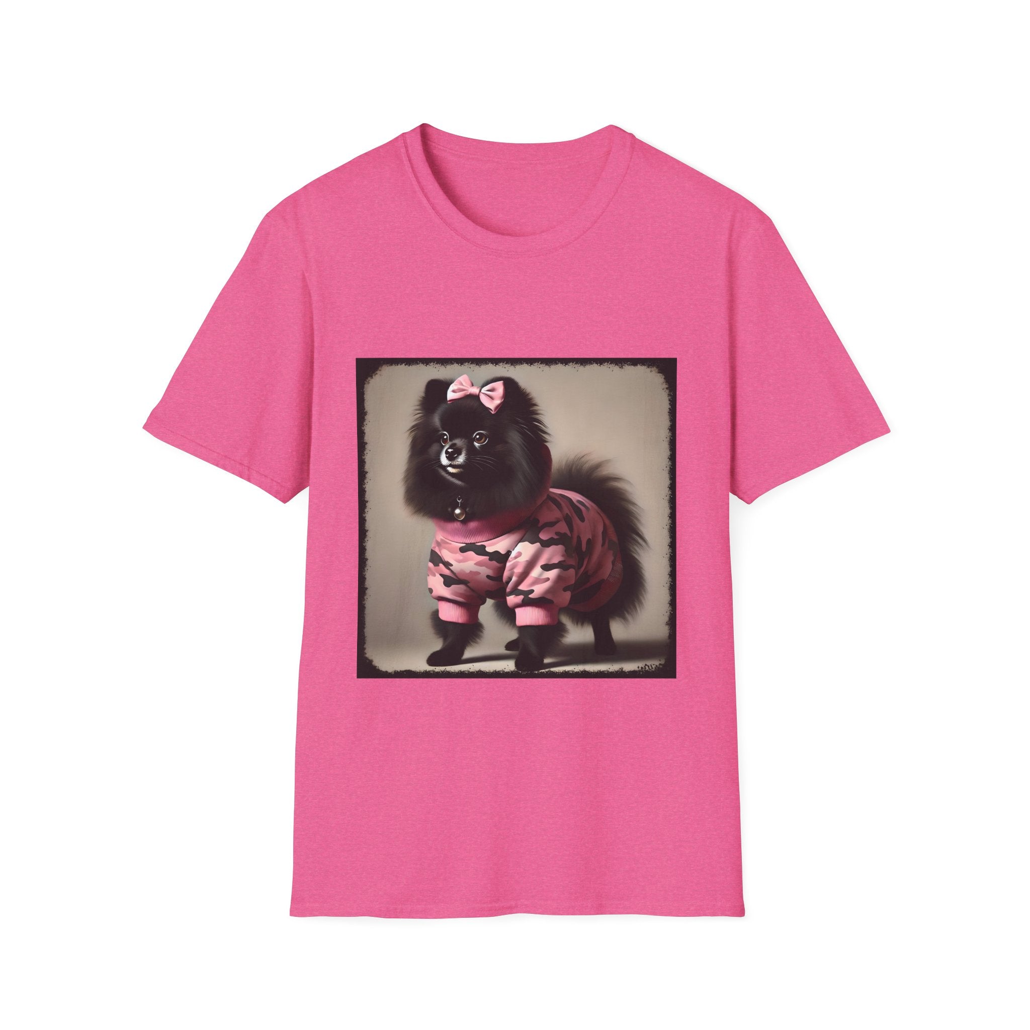 Pomeranian Pink Camo Cutie | Unisex Dog T-Shirt