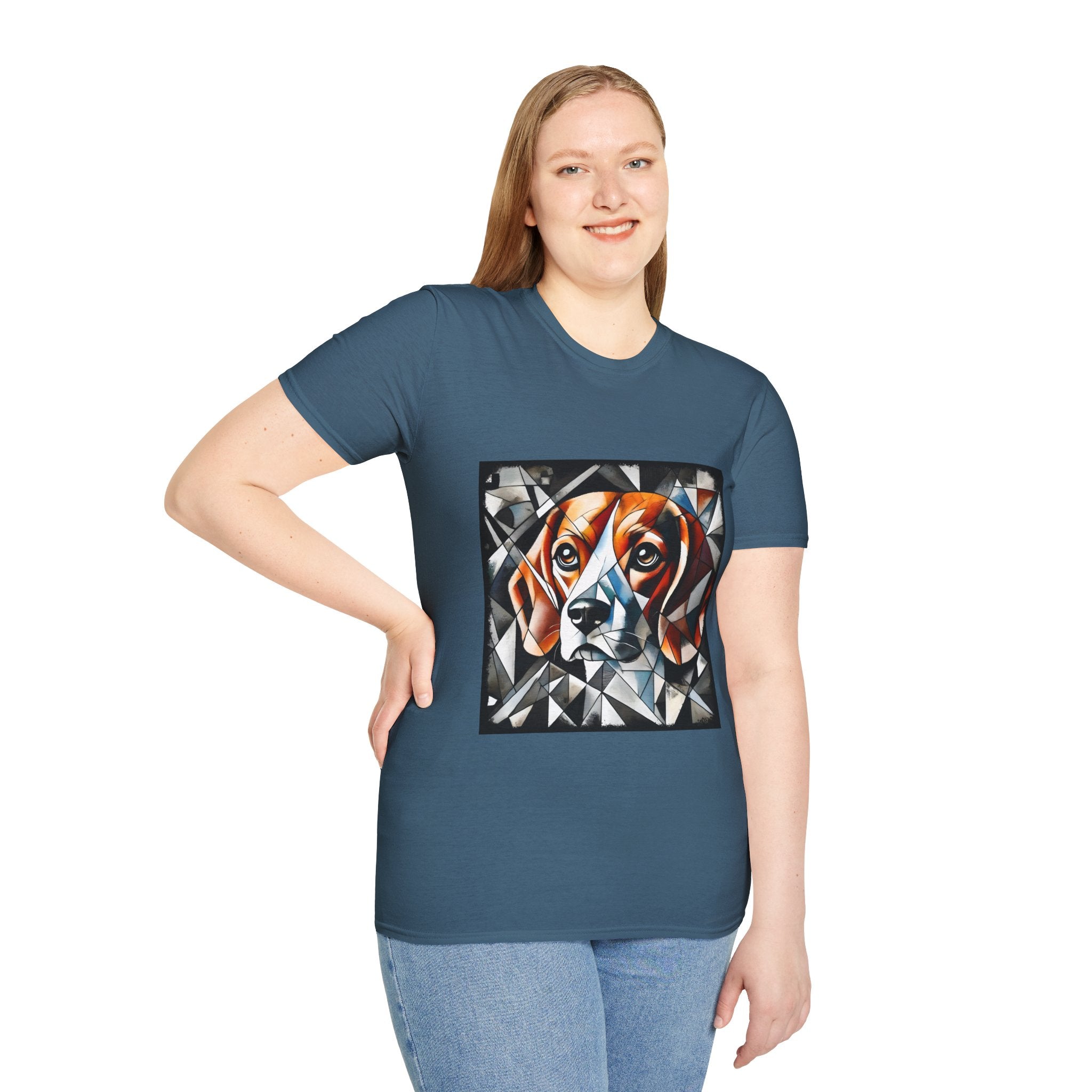 Beagle Bold Geometric | Unisex Dog T-Shirt