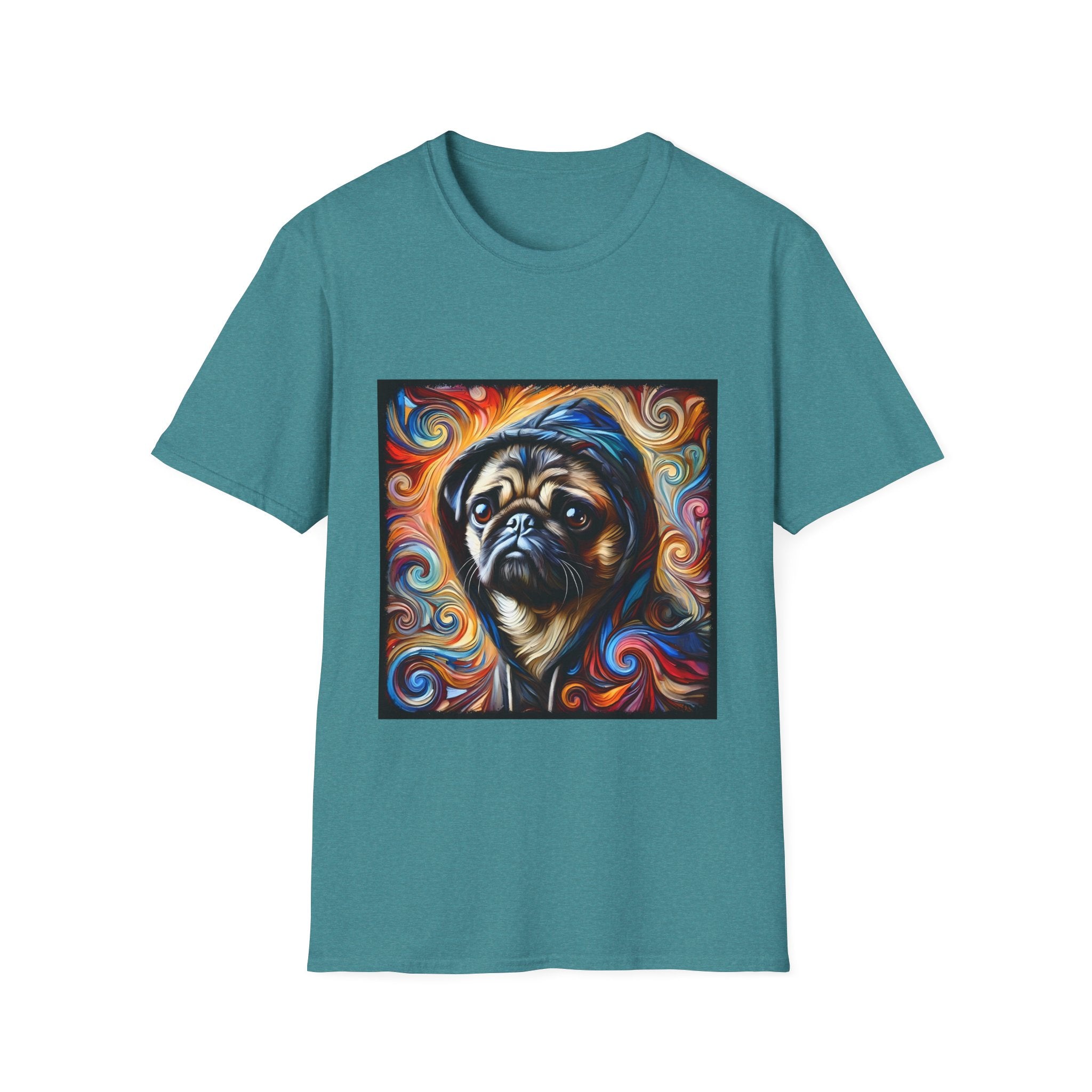 Pug Relaxed Swirl | Unisex Dog T-Shirt