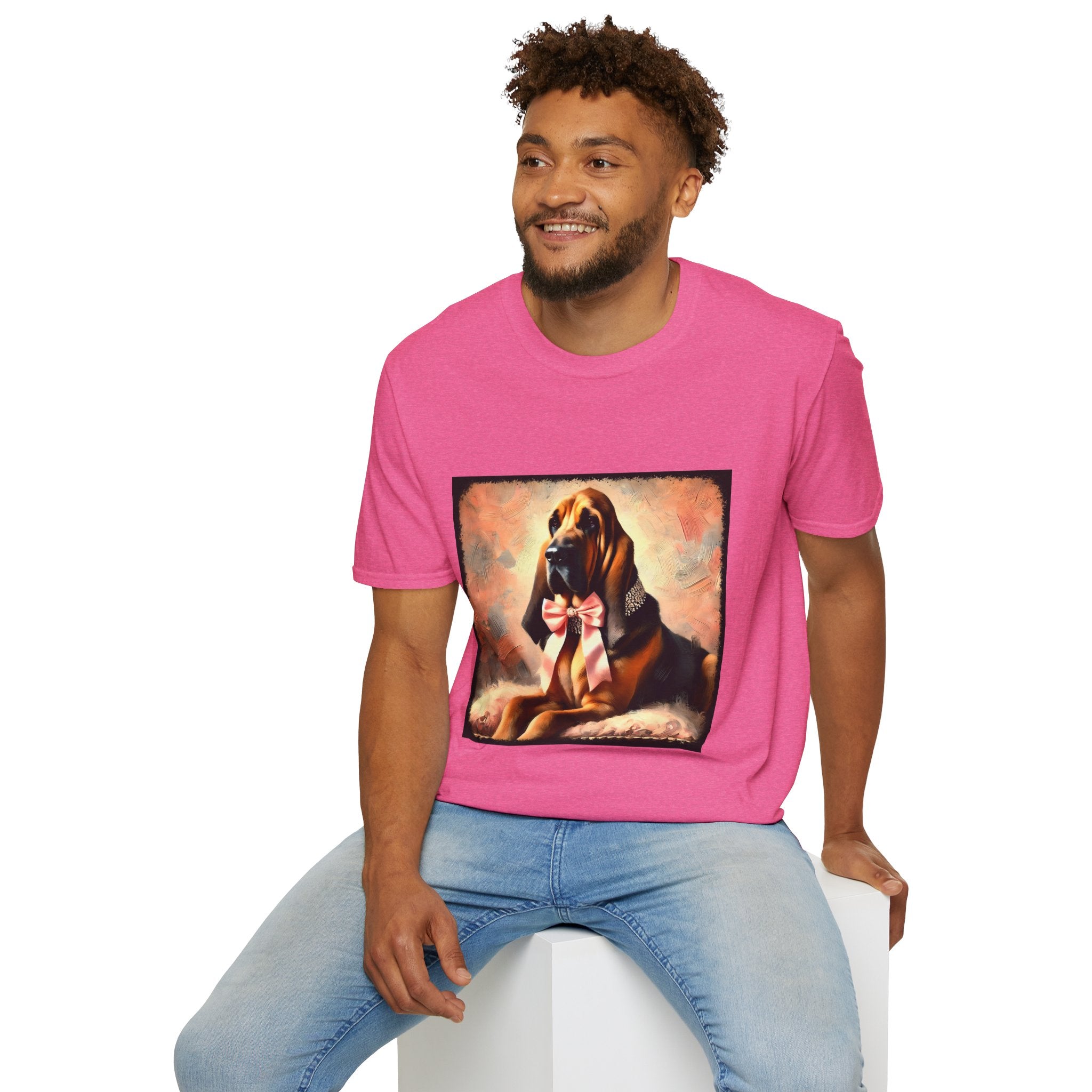 Bloodhound Poised Classic | Unisex Dog T-Shirt