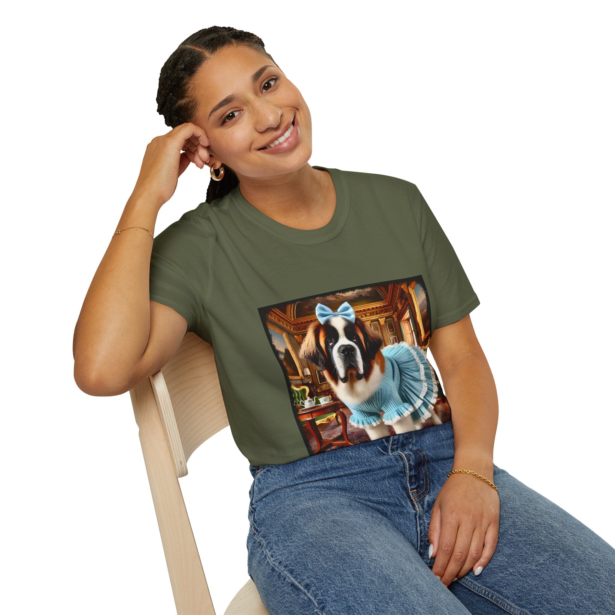 Saint Bernard Pampered Pup | Unisex Dog T-Shirt