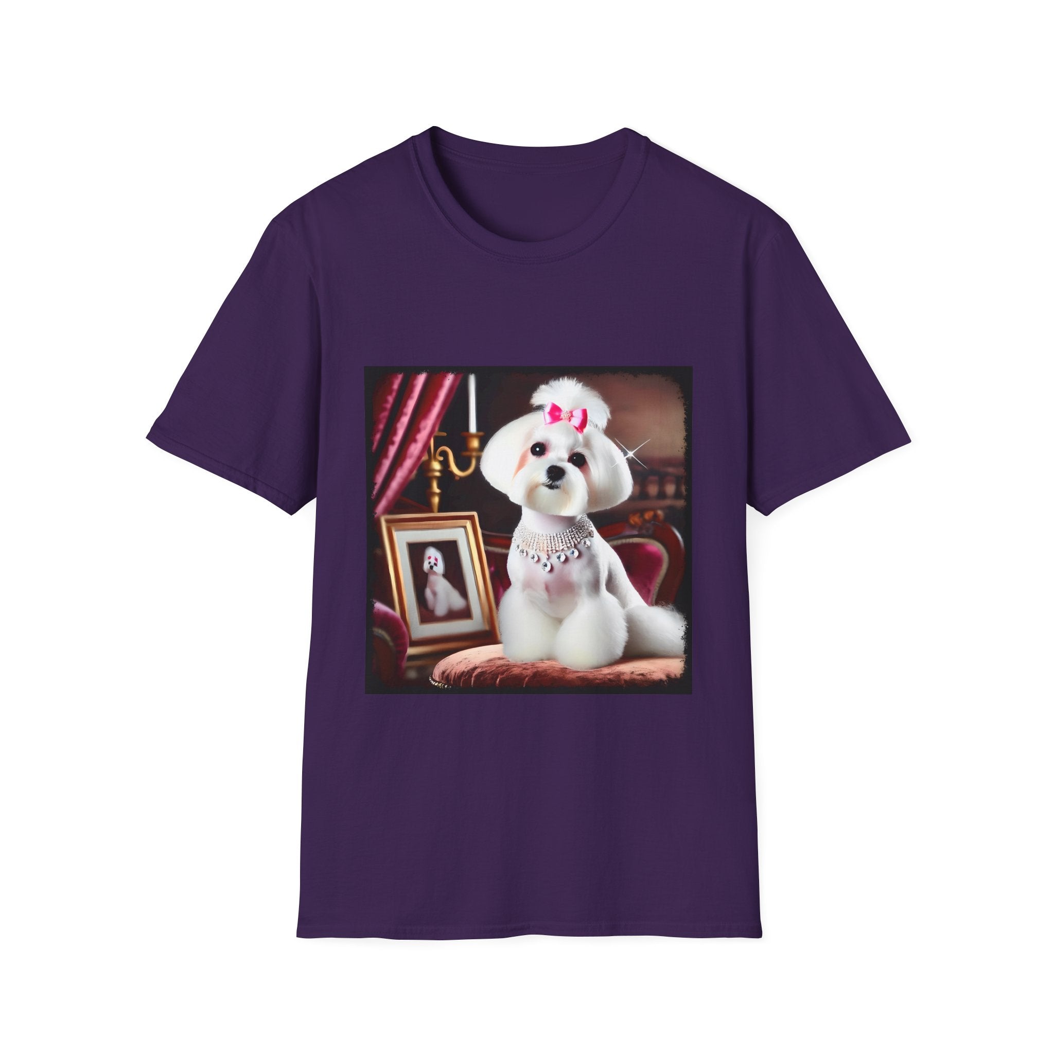 Maltese Pink Princess | Unisex Dog T-Shirt