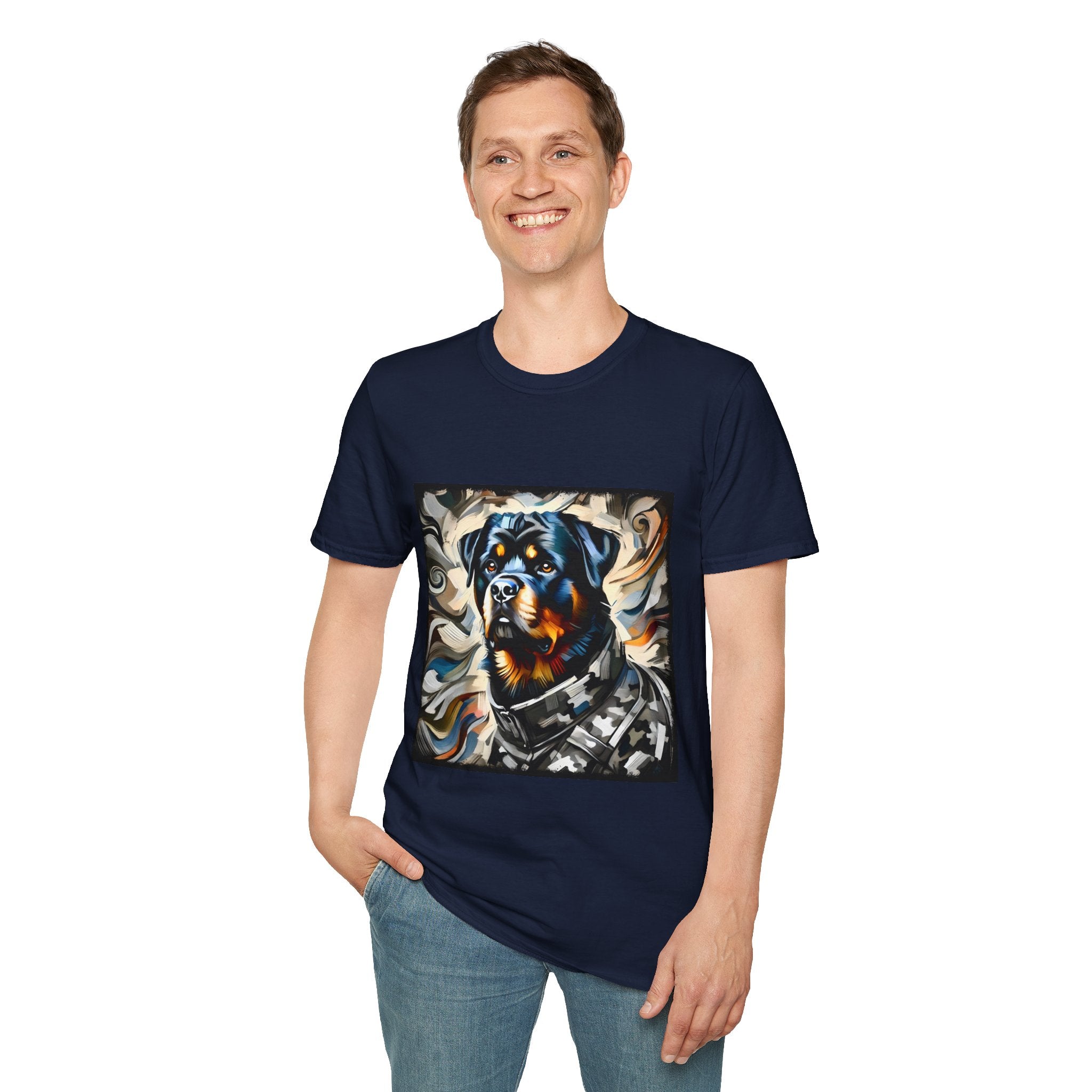 Rottweiler Bold Camo Classic | Unisex Dog T-Shirt