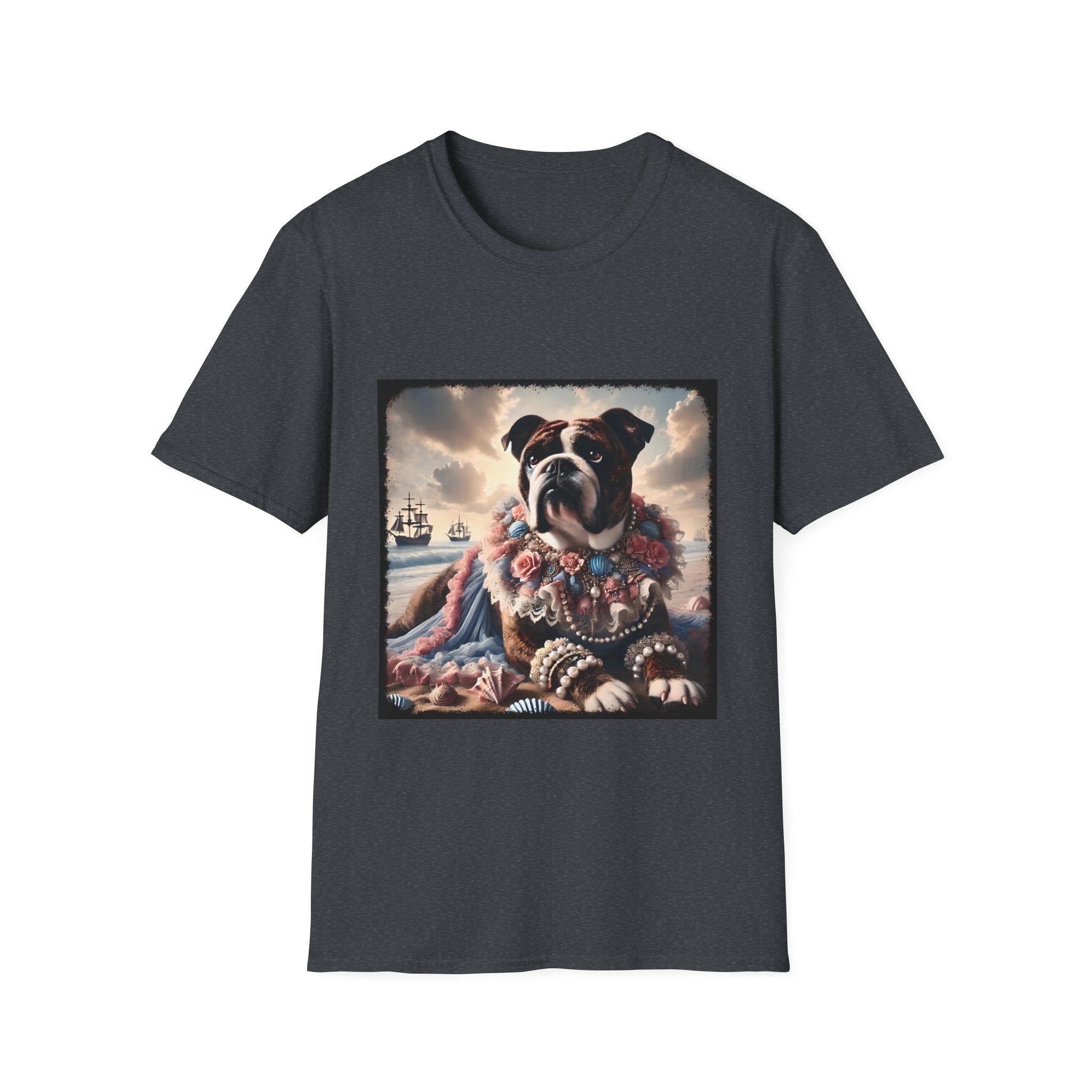 Bulldog Seashell Siren | Unisex Dog T-Shirt