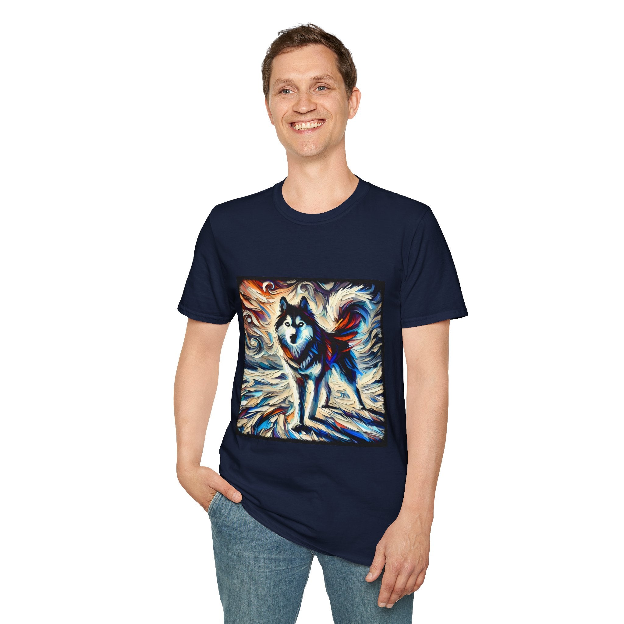 Siberian Husky Vivid Dream Swirl | Unisex Dog T-Shirt