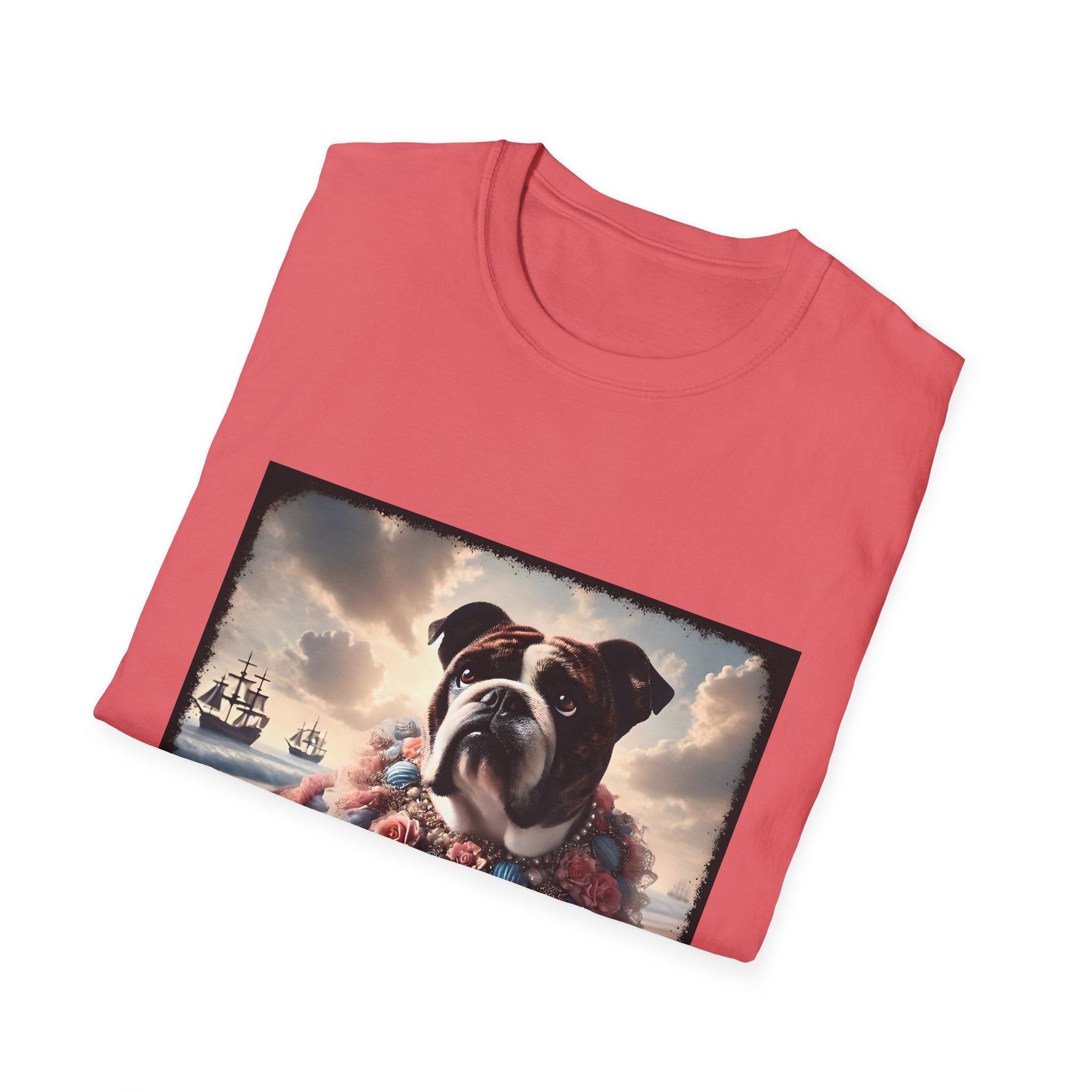 Bulldog Seashell Siren | Unisex Dog T-Shirt