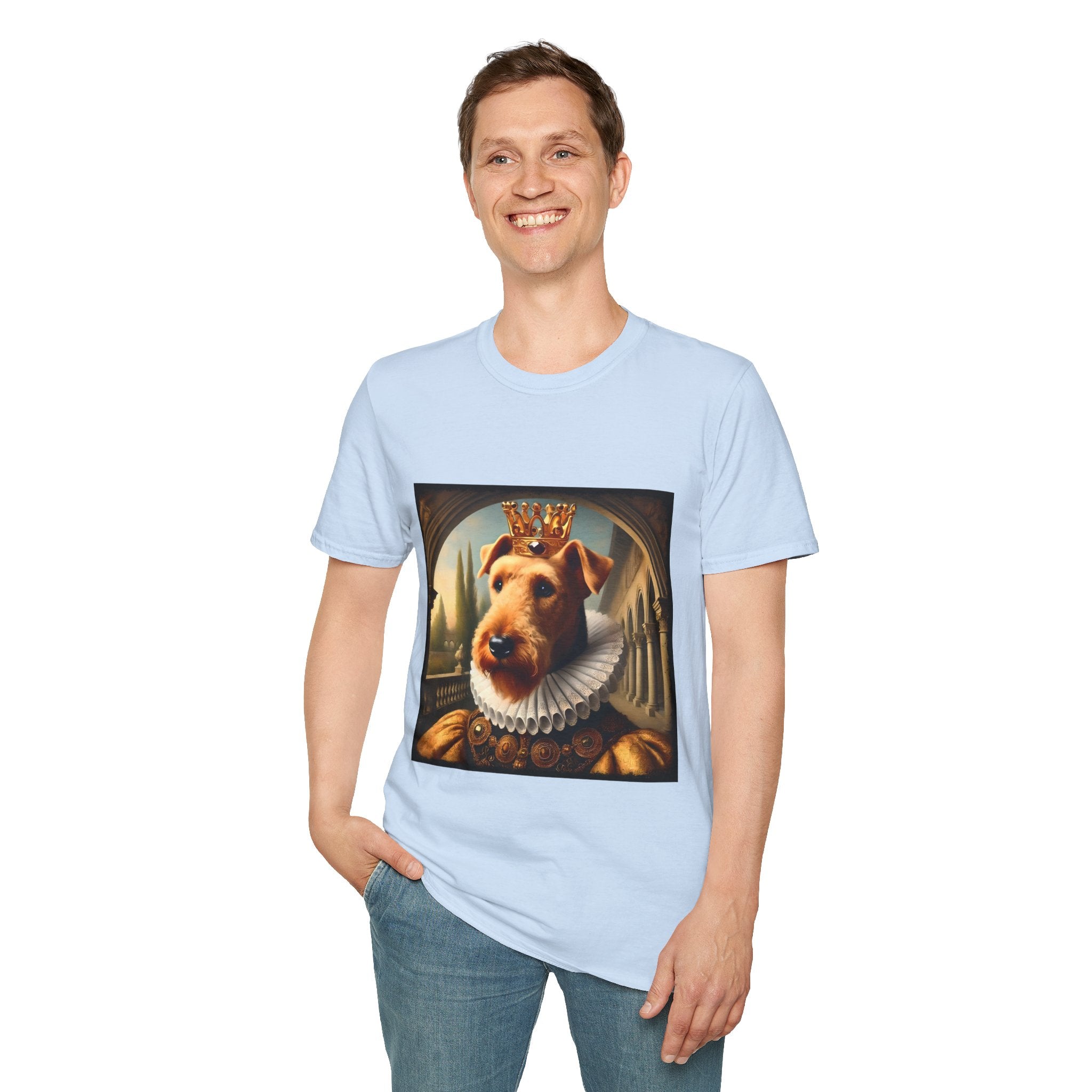 Airedale Terrier Crowned Gent | Unisex Dog T-Shirt