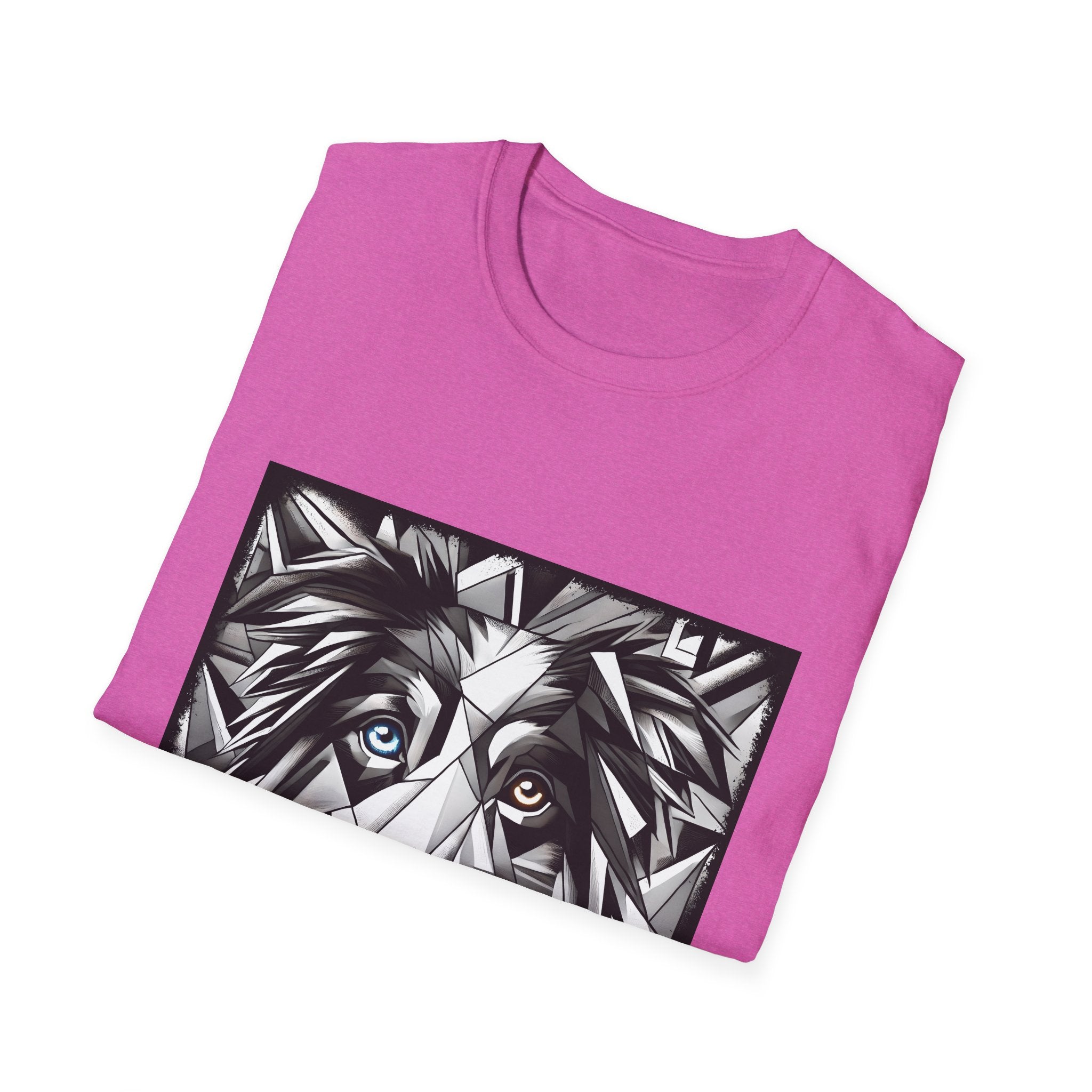 Australian Shepherd Bold Eyes Geometric | Unisex Dog T-Shirt