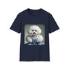 Bichon Frise Blue Belle | Unisex Dog T-Shirt