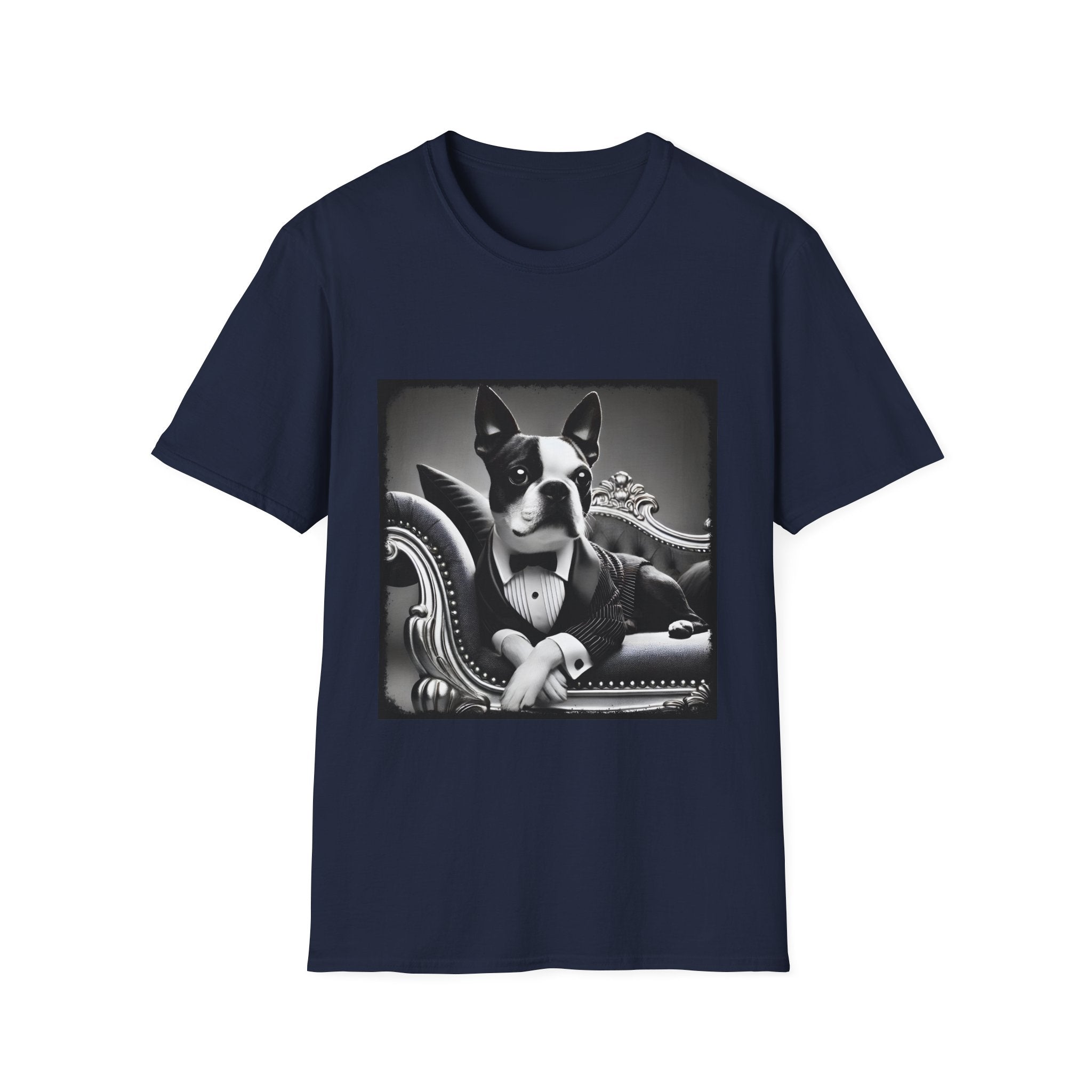 Boston Terrier Tux Luxe | Unisex Dog T-Shirt