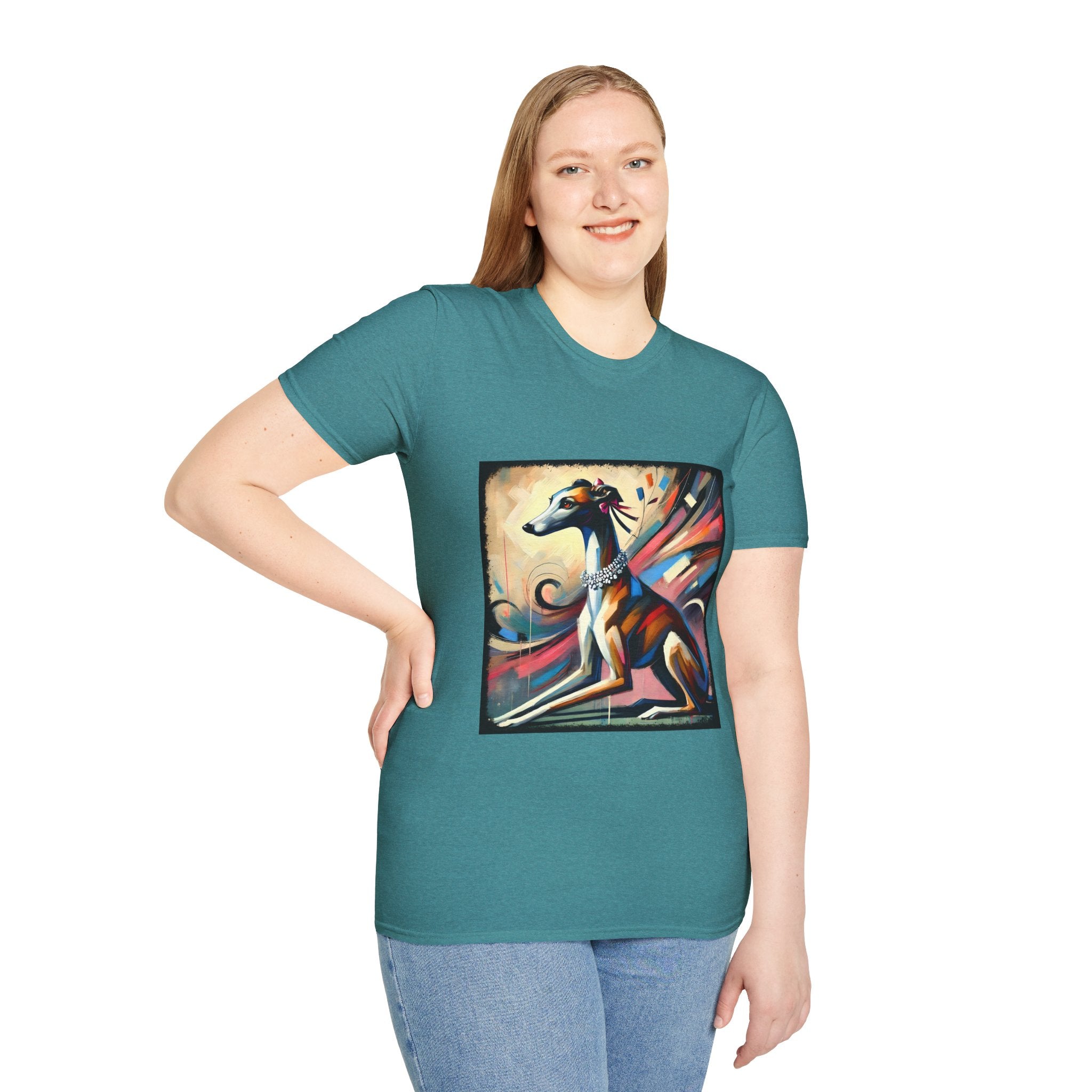 Greyhound Bold Pastel Classic  | Unisex Dog T-Shirt