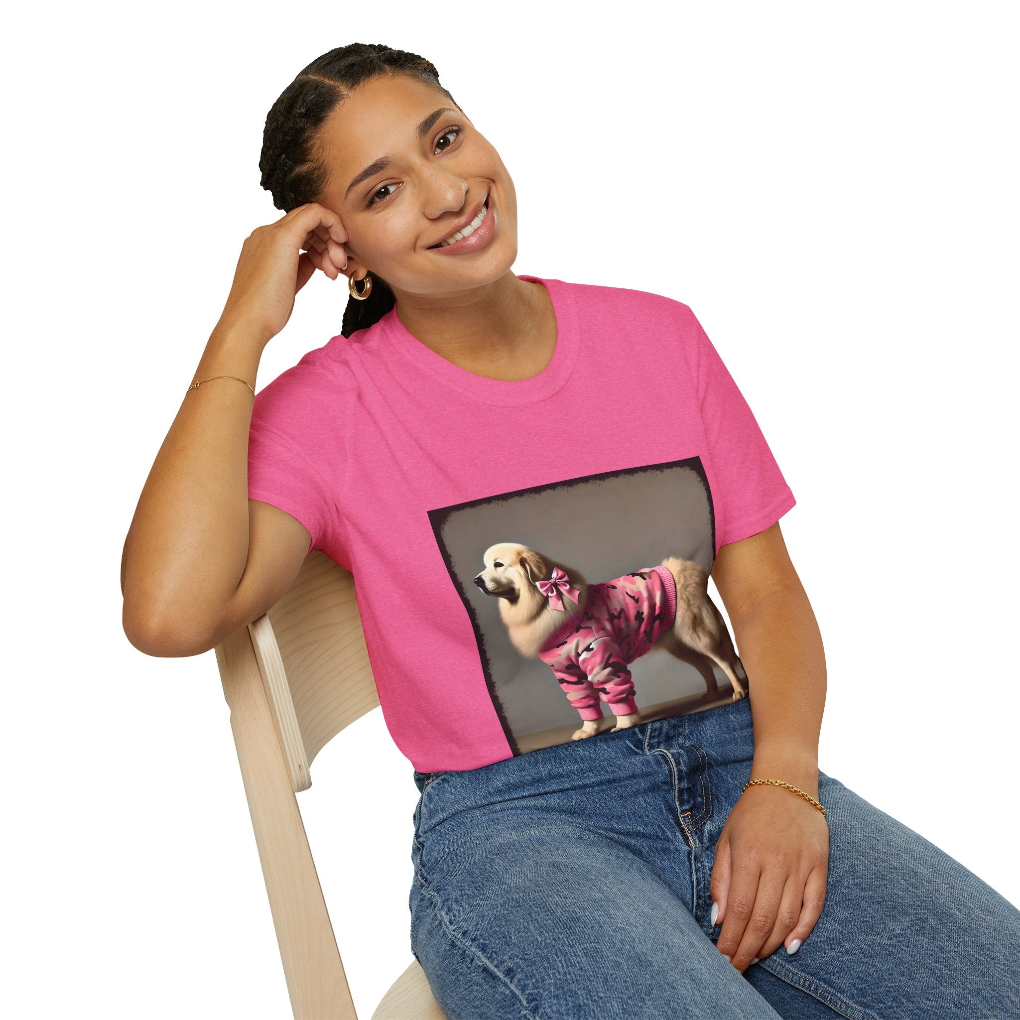 Great Pyrenees Pink Camo Cutie | Unisex Dog T-Shirt