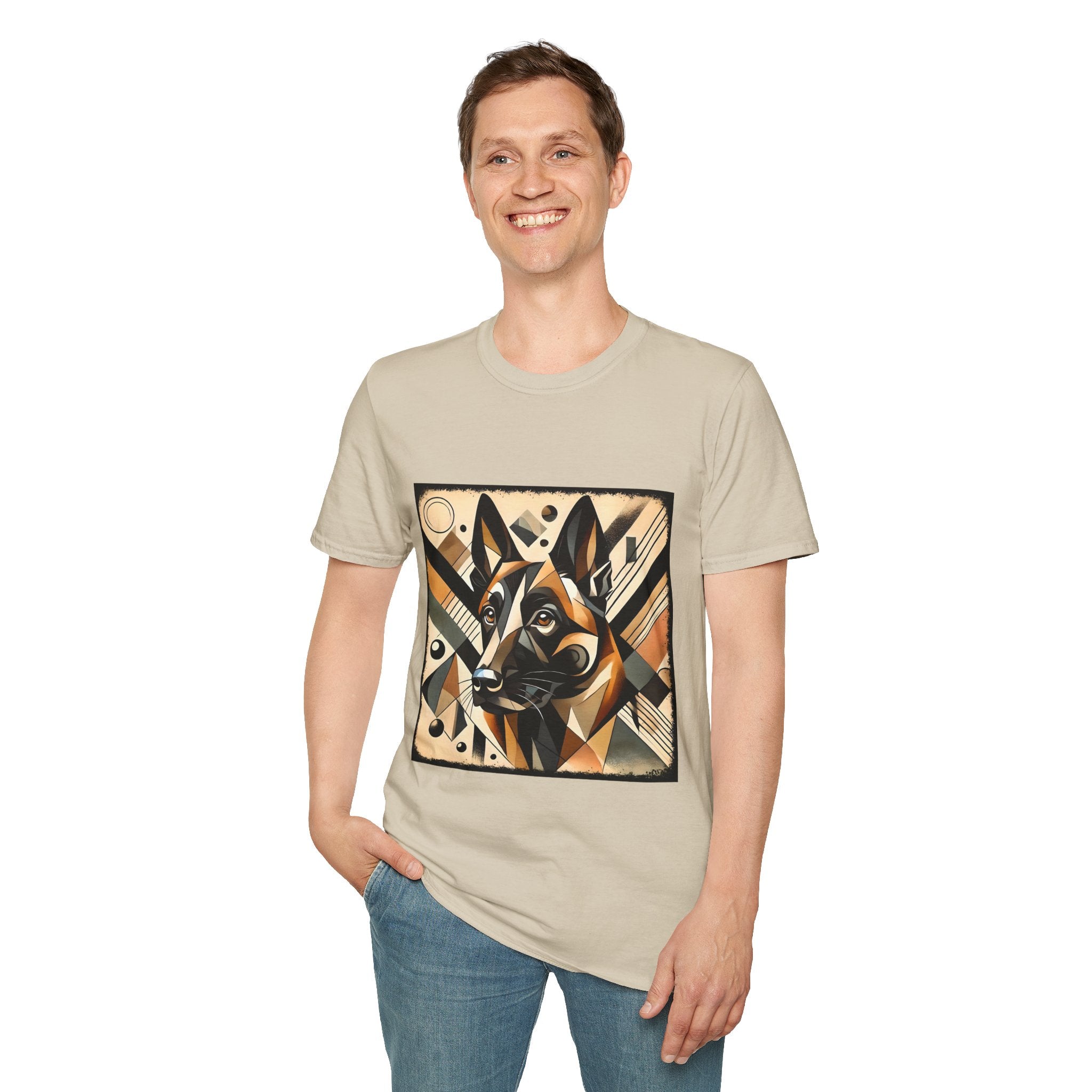 Belgian Malinois Bold Geometric | Unisex Dog T-Shirt