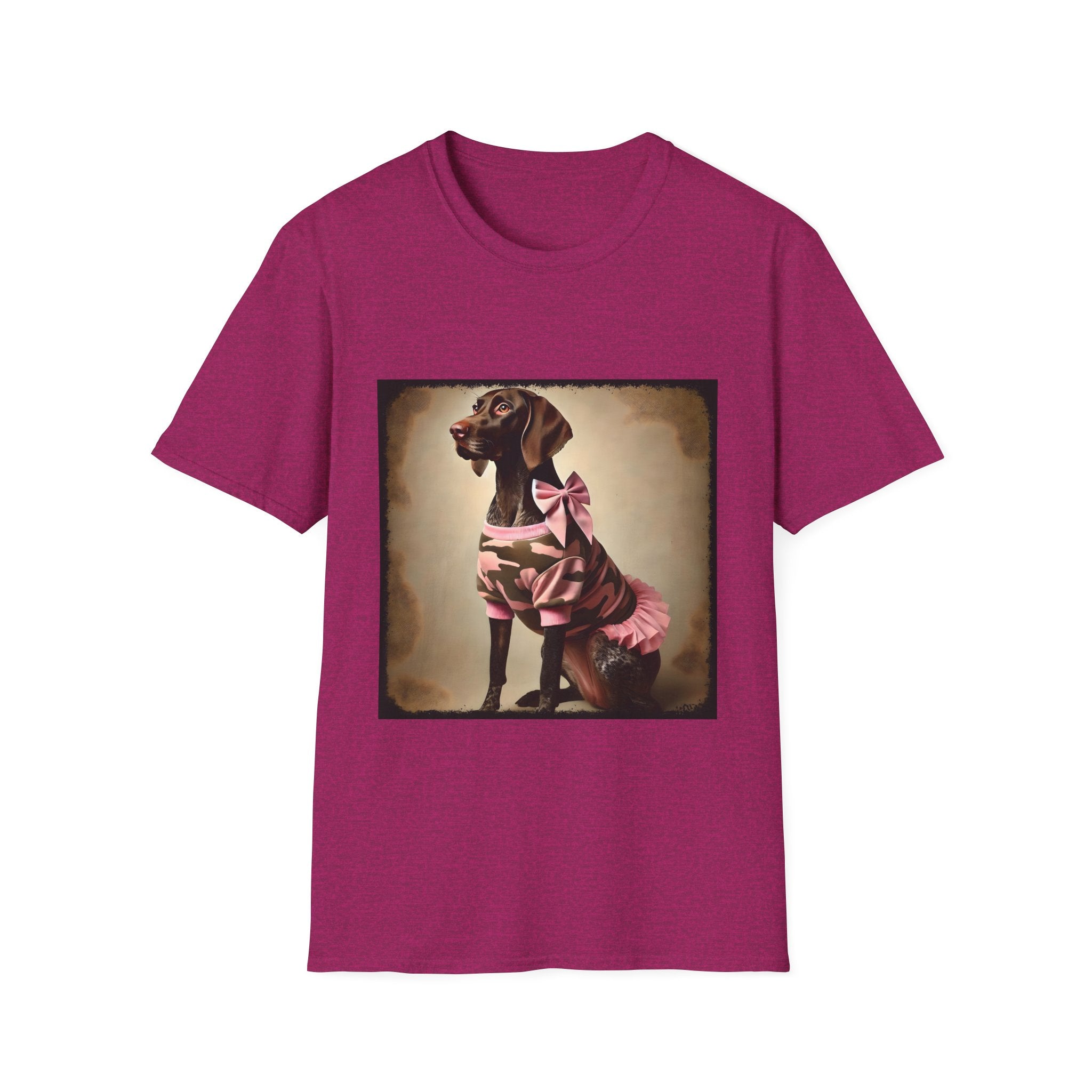 German Shorthaired Pointer Pink Camo Cutie | Unisex Dog T-Shirt