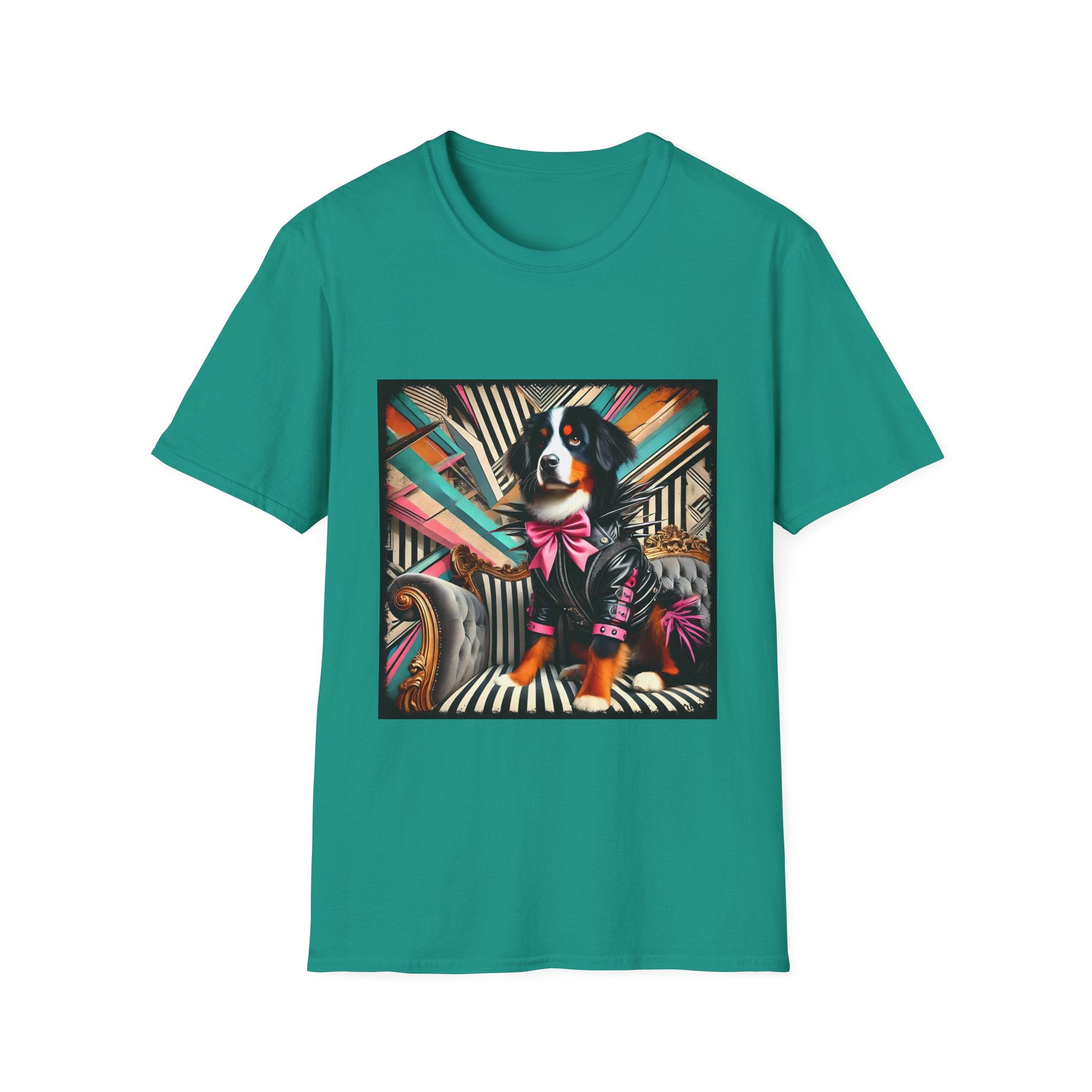 Bernese Mountain Dog Bold Rocker| Unisex Dog T-Shirt