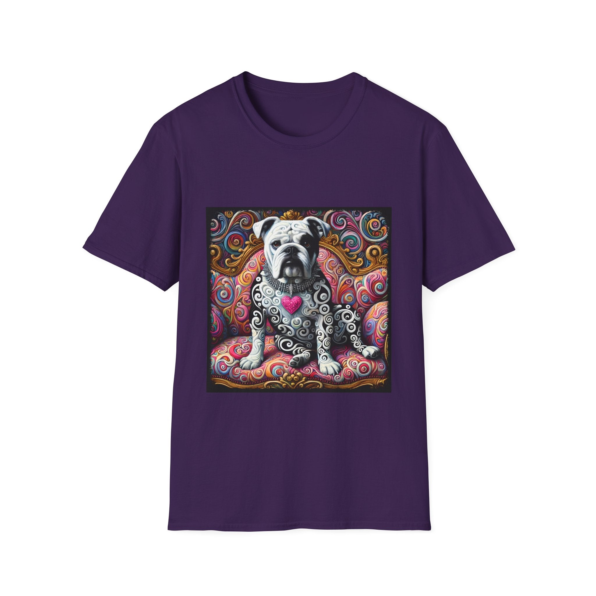 Bulldog Love Swirl | Unisex Dog T-Shirt