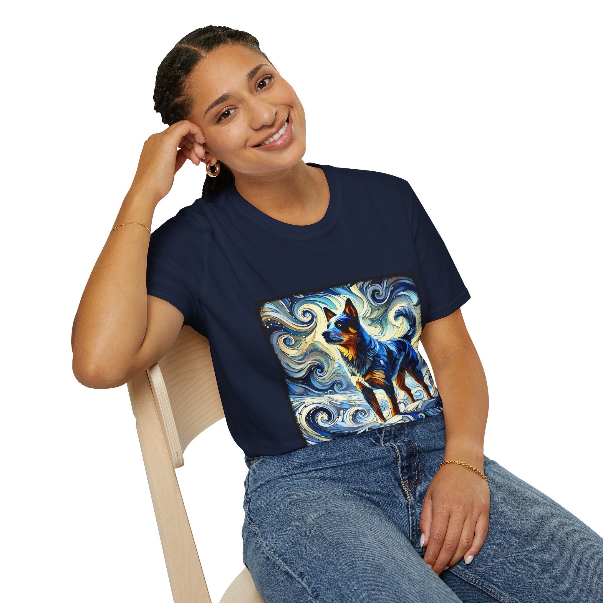 Australian Cattle Dog Blue Swirl | Unisex Dog T-Shirt